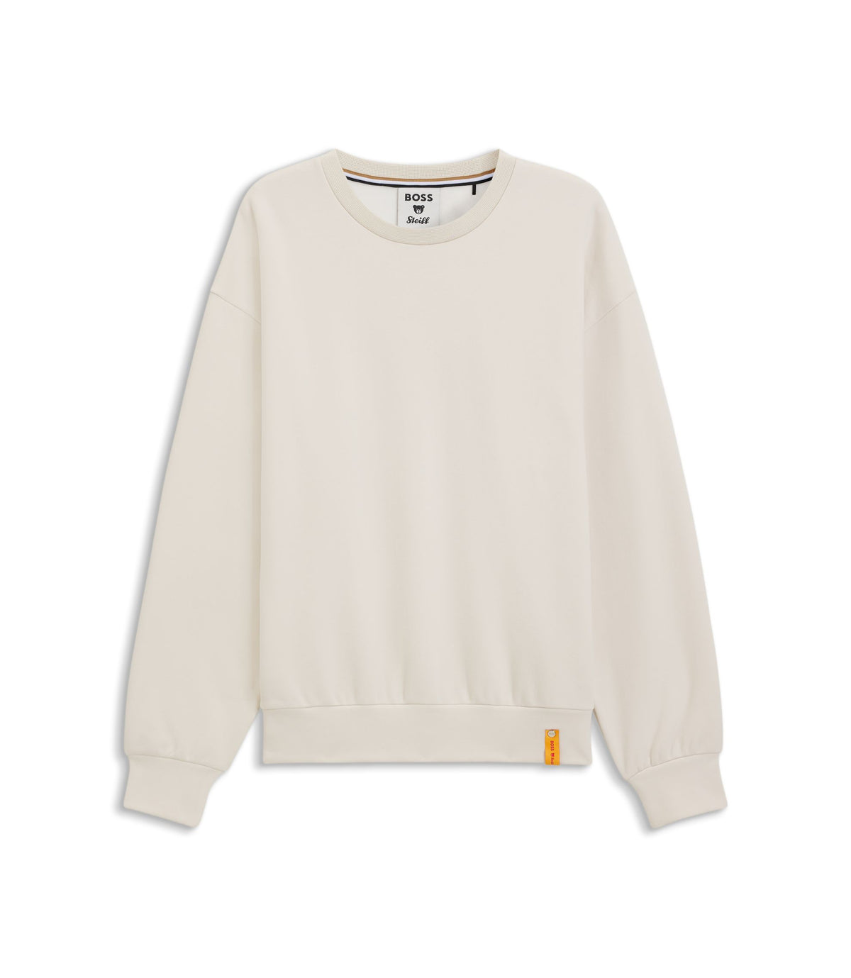 Boss X Steiff All Gender Sweatshirt In A Cotton Blend White
