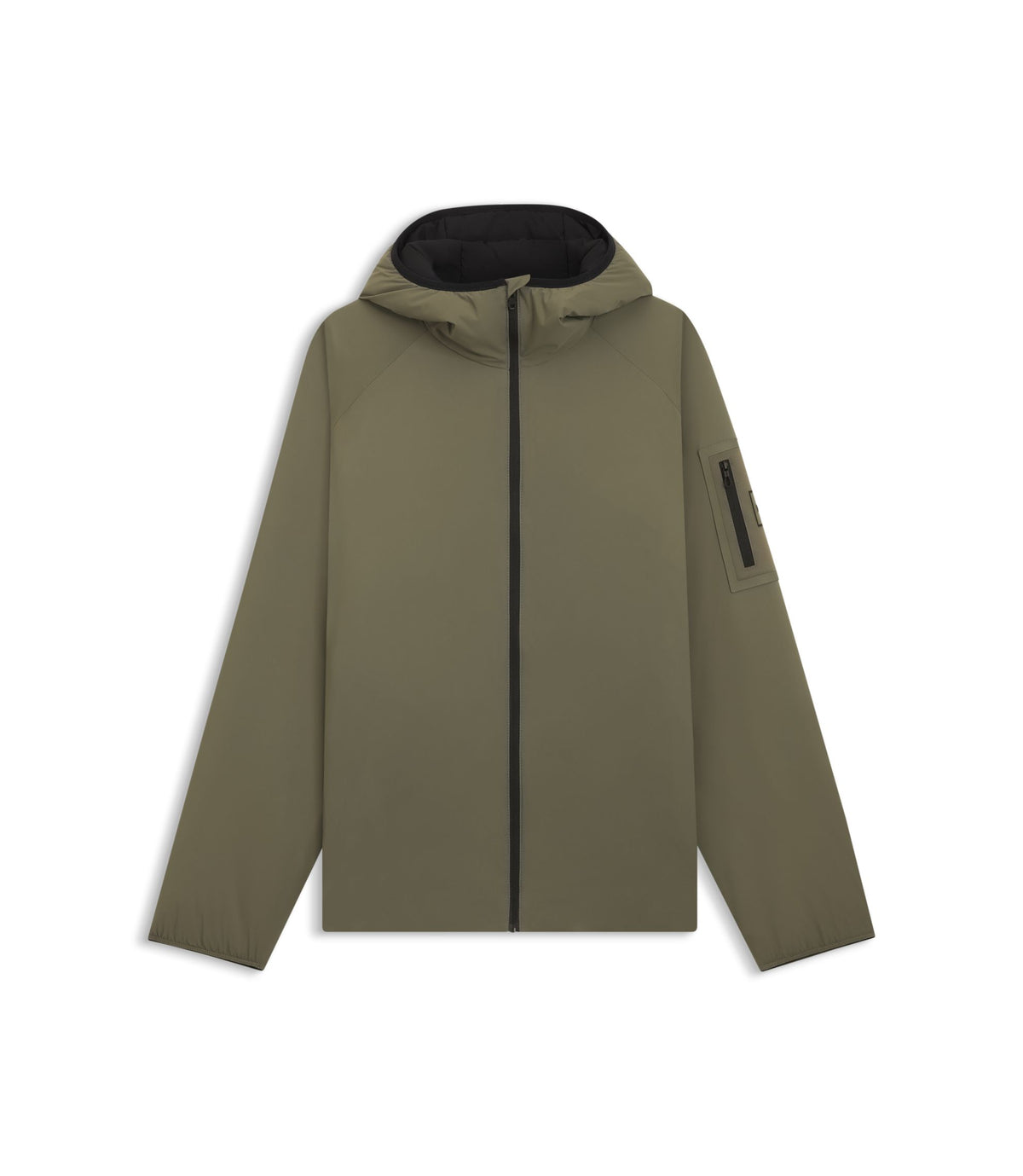 Boss Adjustable Hem Jacket With Water Repellent Finish Khaki