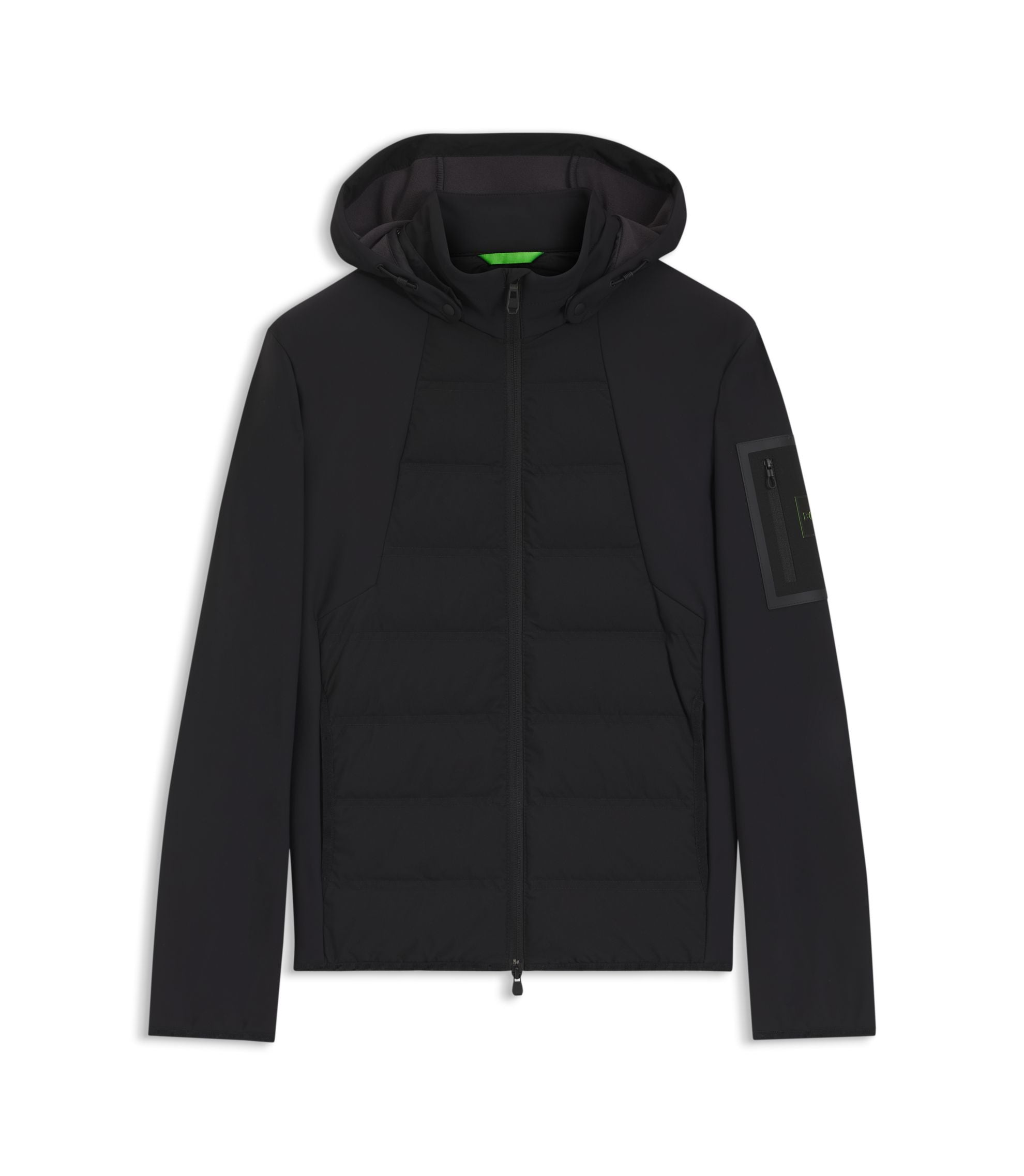 Boss Down Filled Jacket With Water Repellent Finish Black