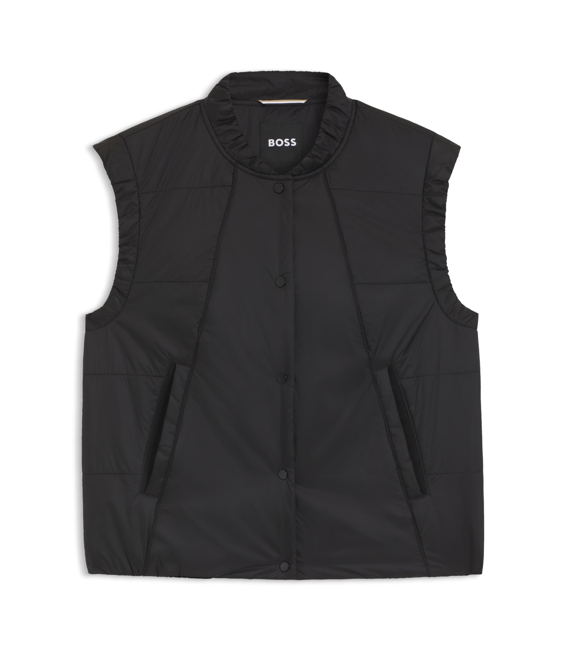Boss Water Repellent Gilet With Wadding Black Women's