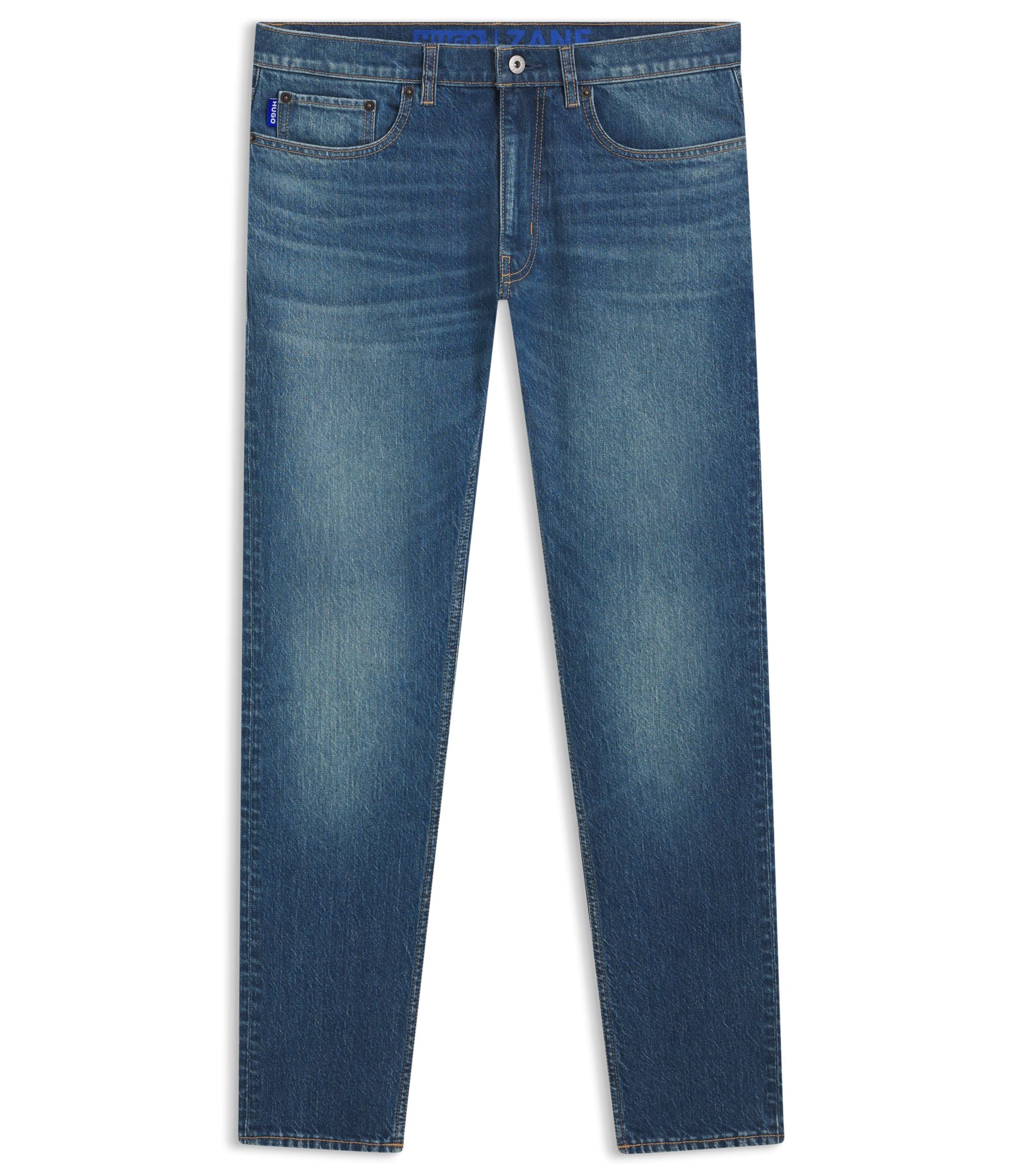 Hugo Blue Skinny Fit Jeans In Stretch Denim Blue