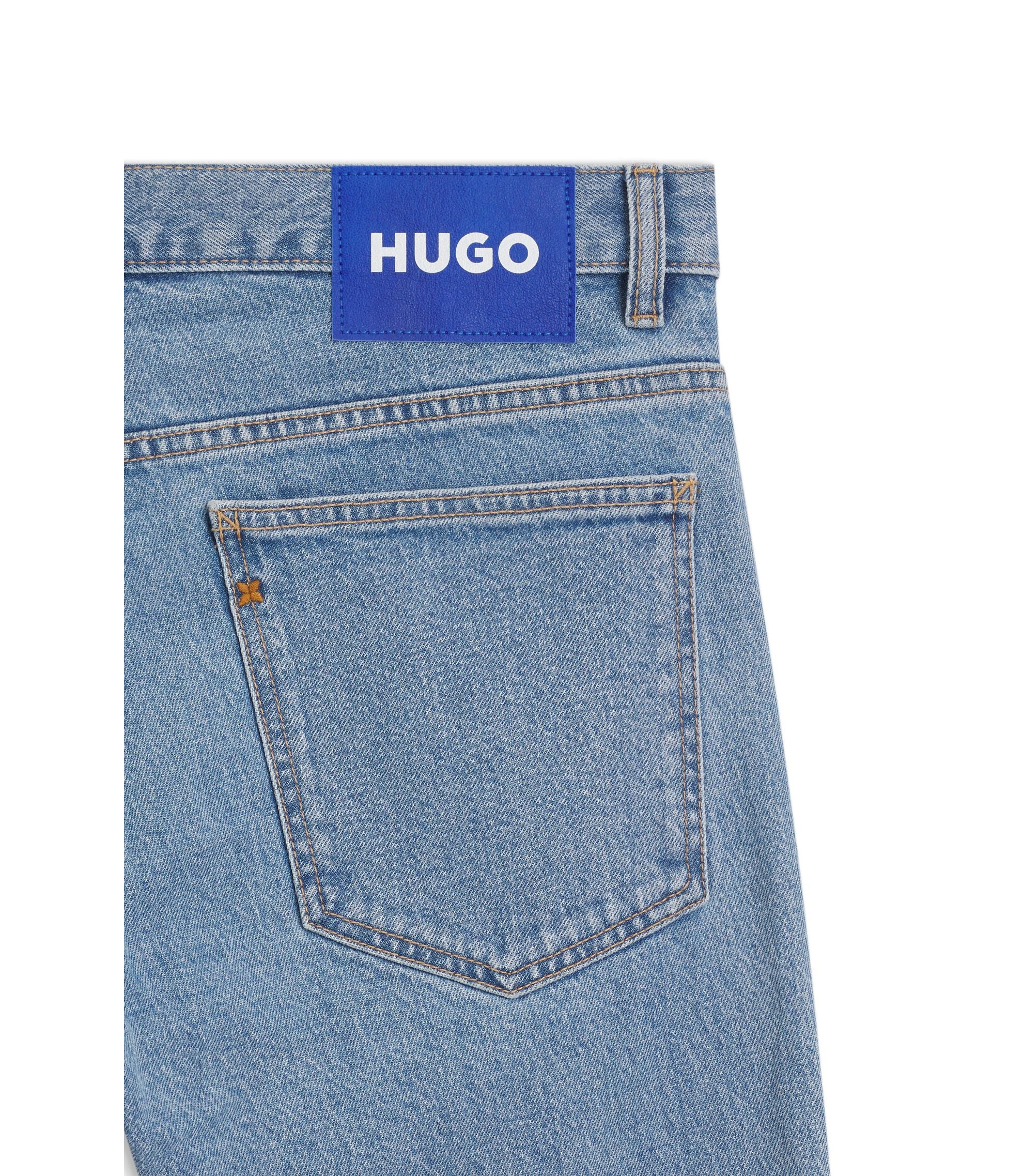 Hugo Blue Slim Fit Jeans In Stretch Denim Blue
