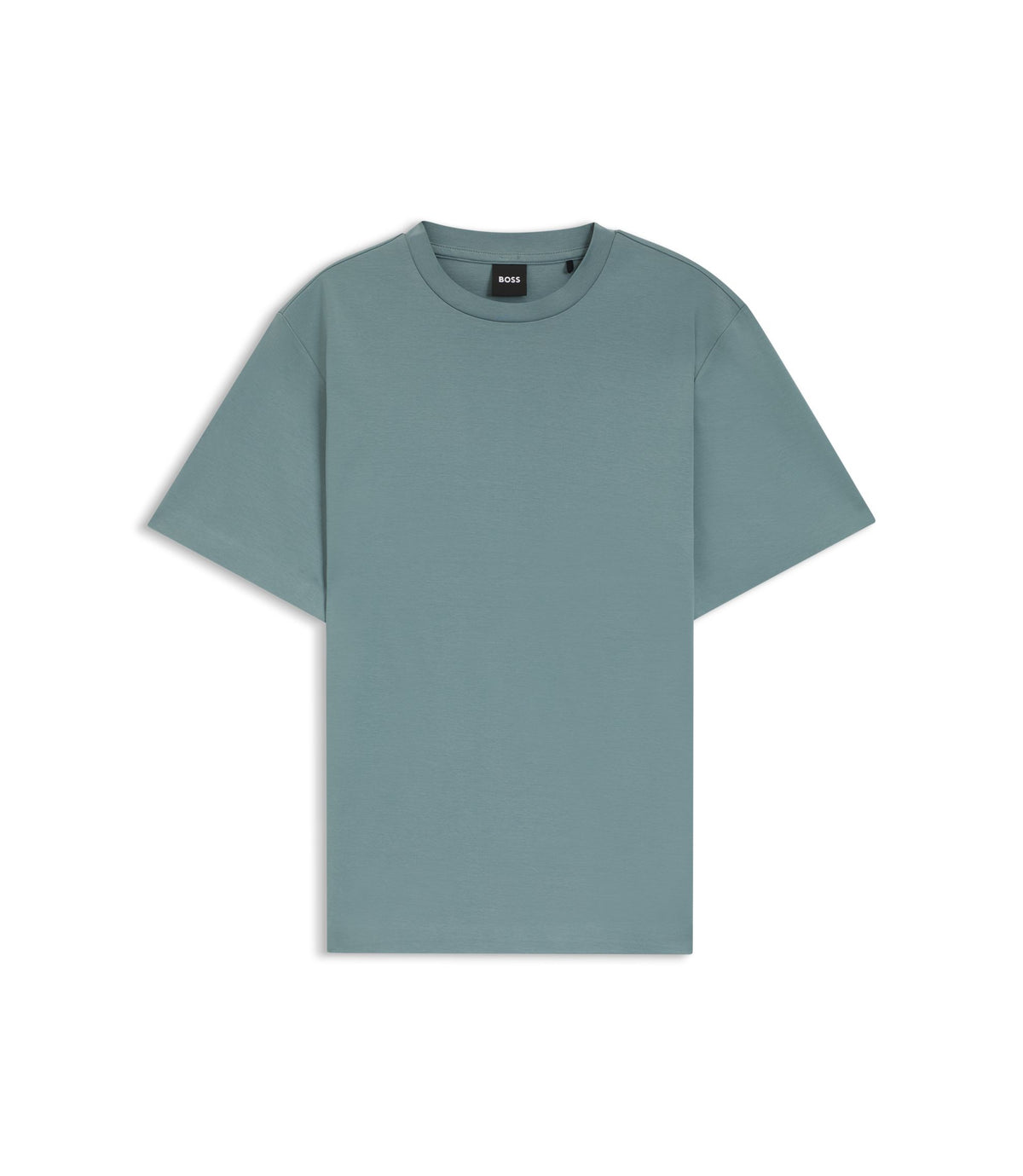 Boss Relaxed Fit T Shirt In Mercerized Cotton Blue Women's