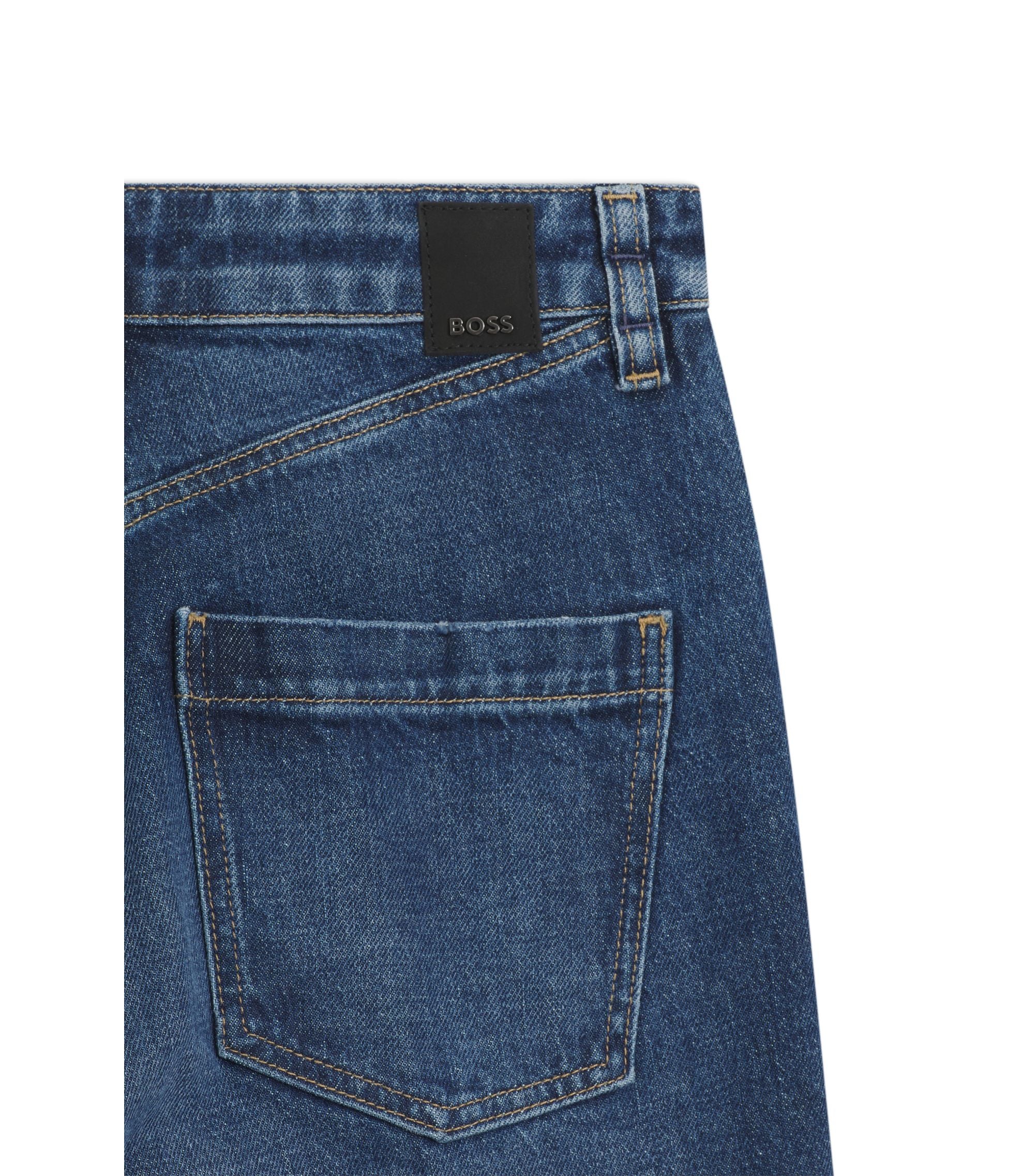 Boss Slim Fit Jeans In Indigo Stretch Denim Dark Blue Women's