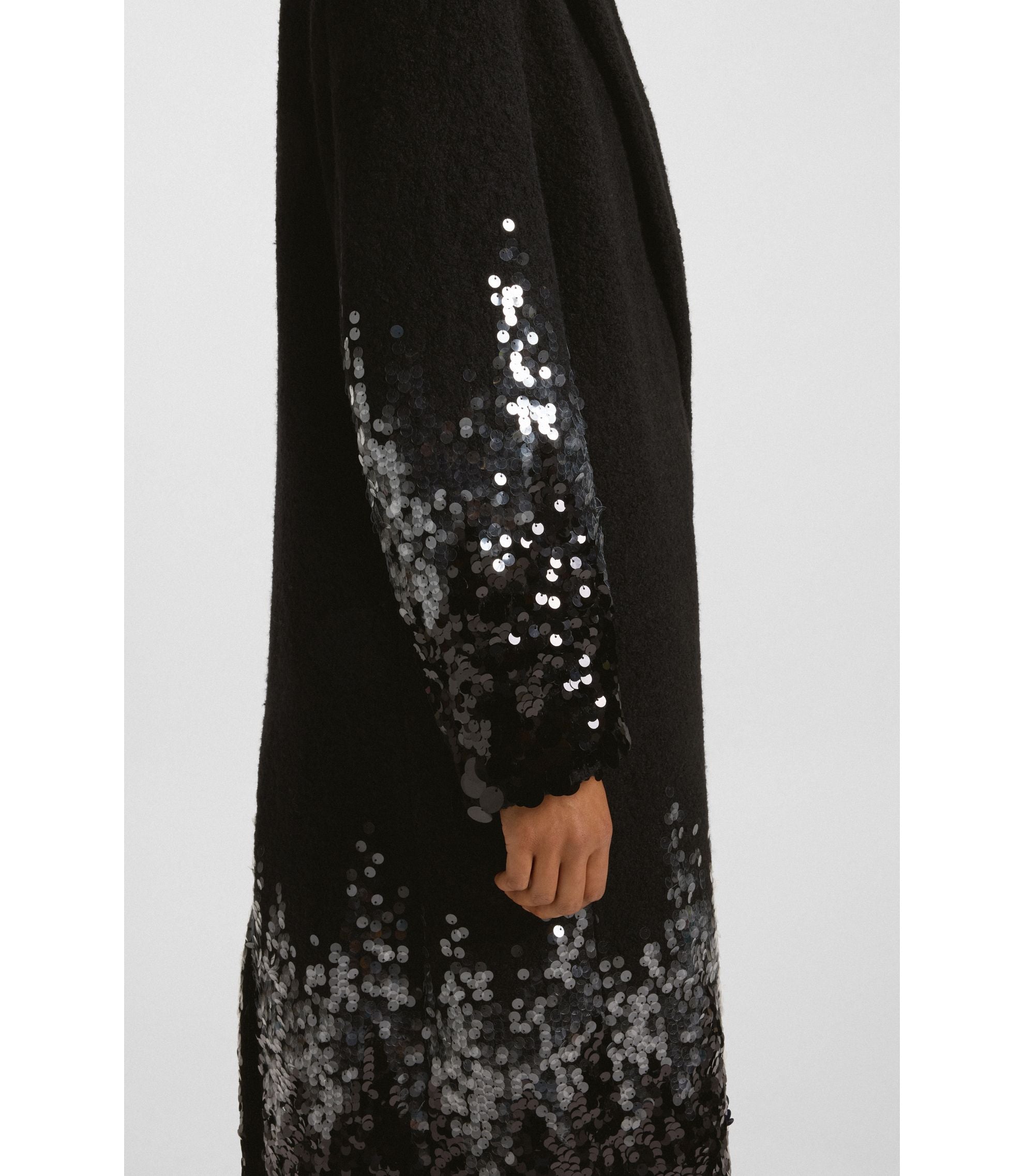 Boss Formal Coat With Sequin Embellishments Patterned Women's