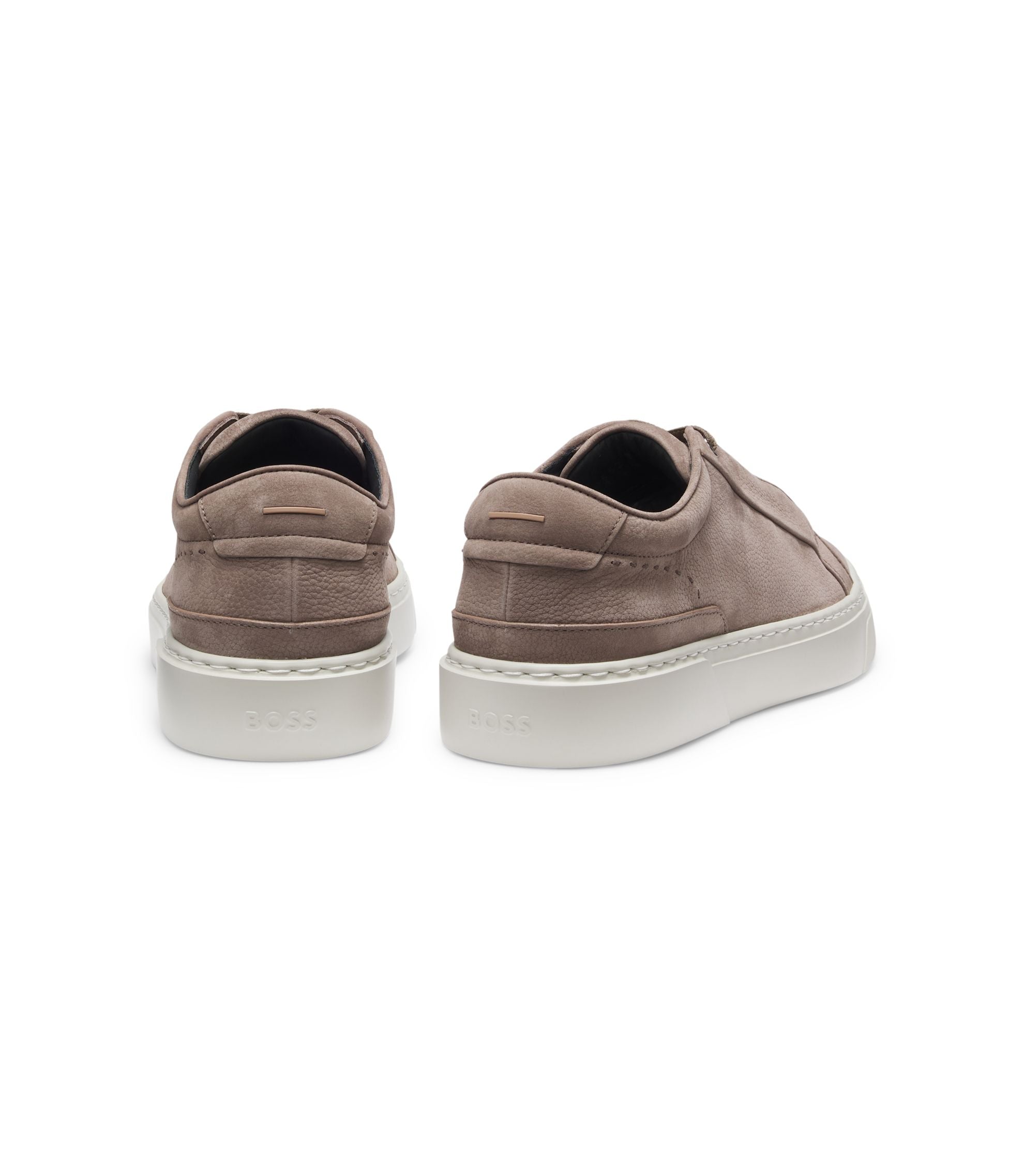 Boss Gary Trainers In Nubuck Khaki Khaki