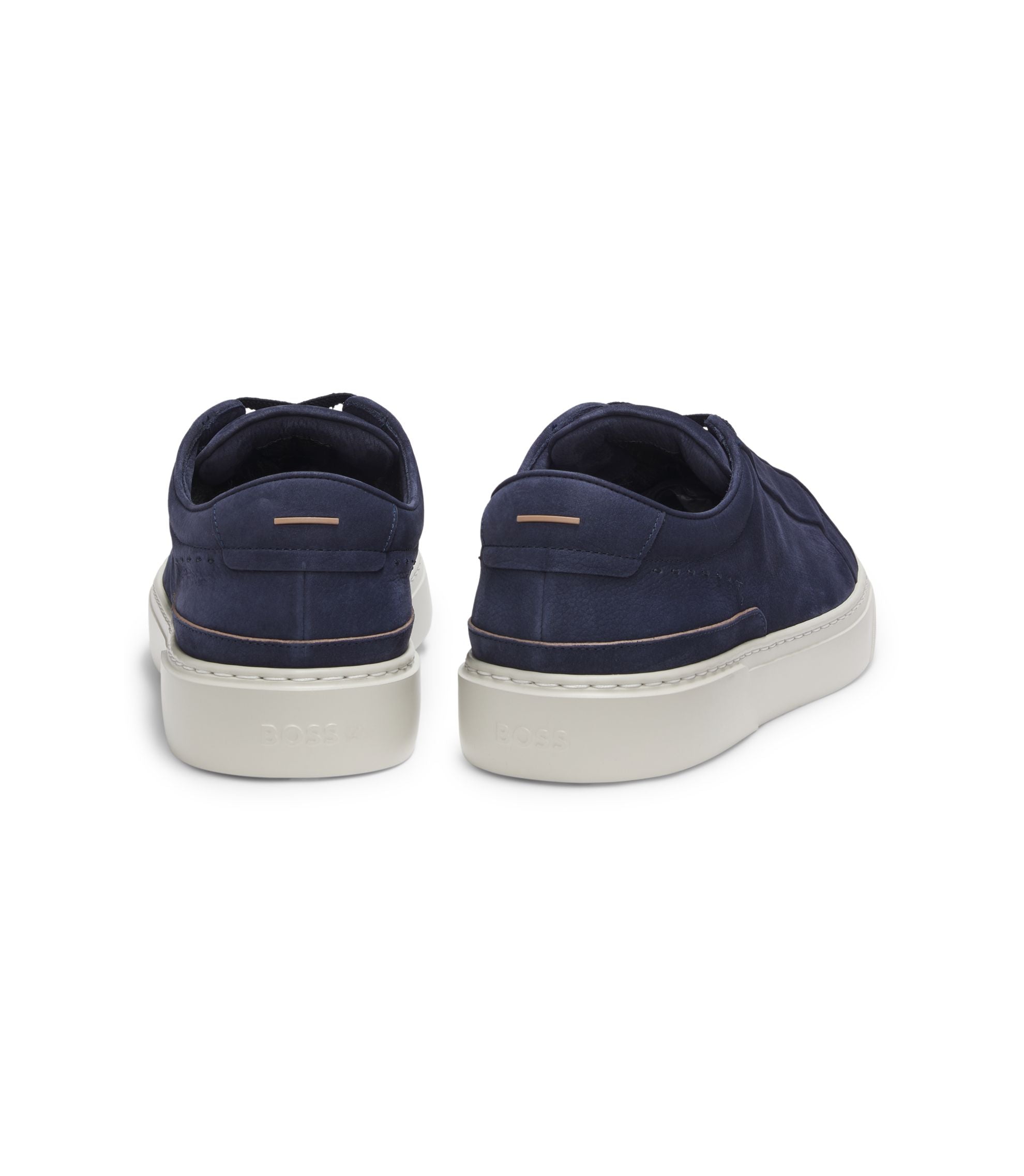Boss Gary Trainers In Nubuck Dark Blue Dark Blue
