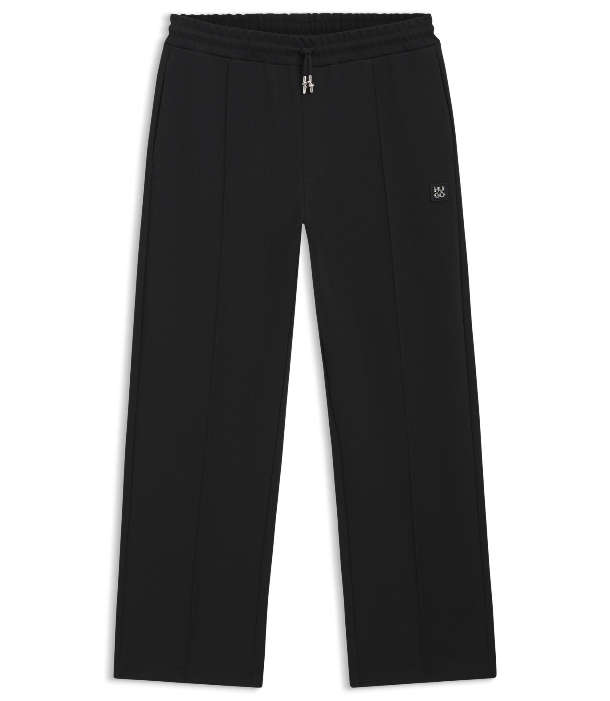 Hugo Pintuck Pleat Tracksuit Bottoms In A Relaxed Fit Black
