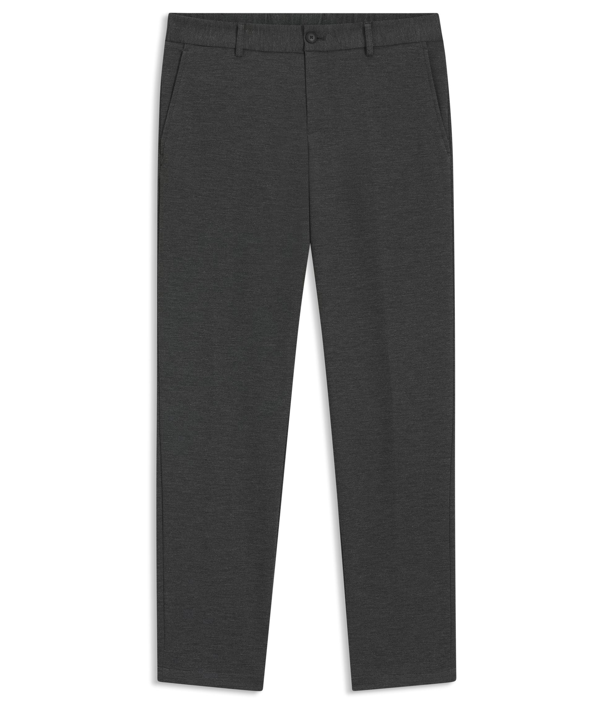 Boss Slim Fit Trousers In Performance Stretch Fabric Silver