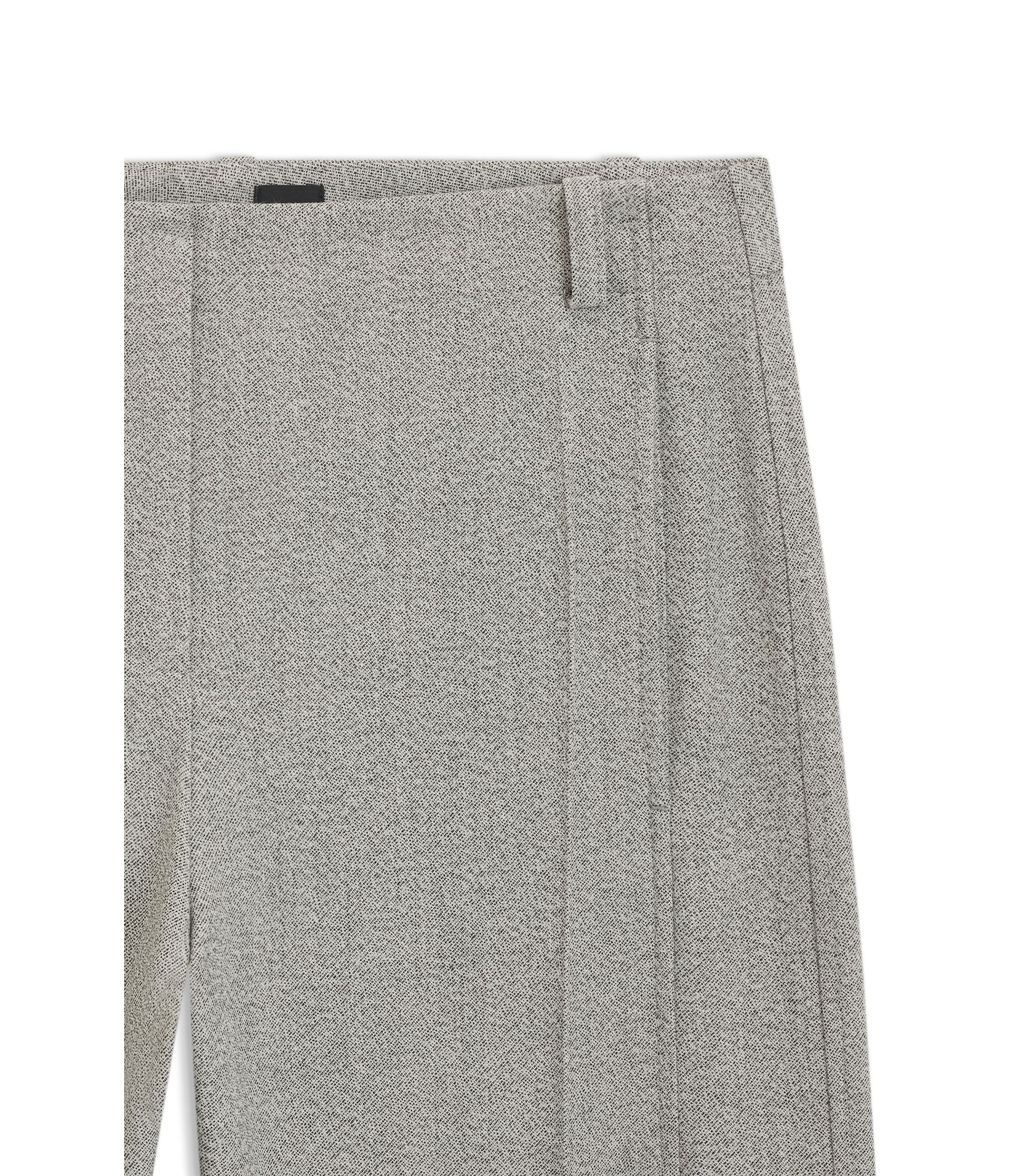 Boss Regular Fit Trousers In Sharkskin Twill Silver Women's
