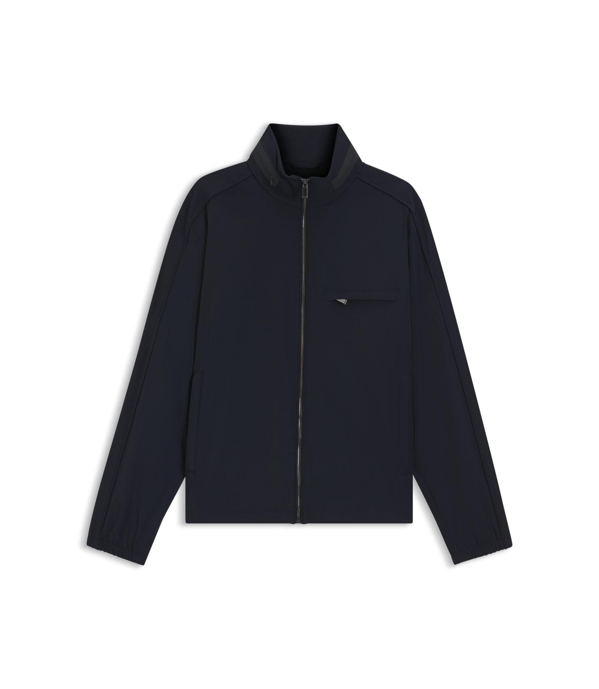 Boss Packable Hood Jacket With Water Repellent Finish Dark Blue