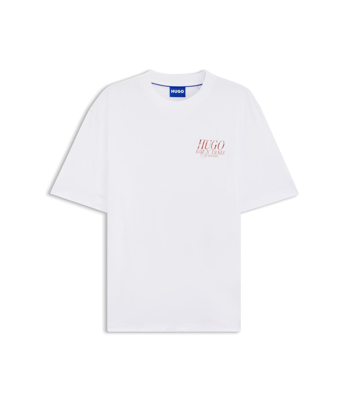 Hugo Marine Artwork T Shirt In Cotton Jersey White
