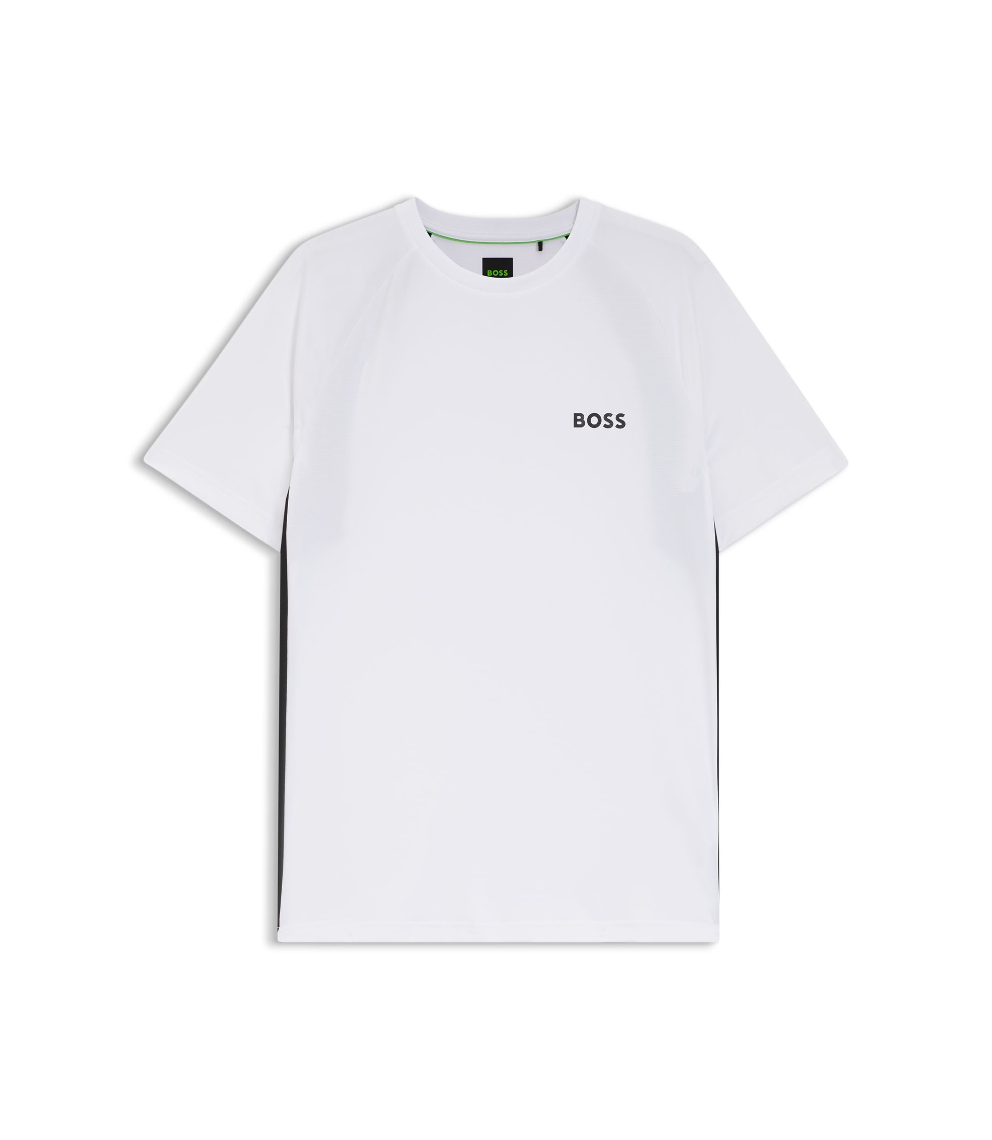 Boss Active Quick Dry Slim Fit T Shirt With Four Way Stretch White