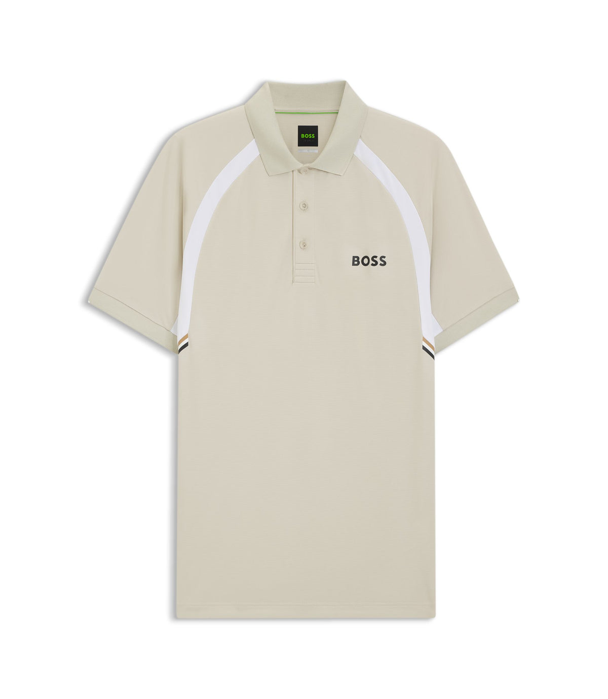 Boss Active Quick Dry Slim Fit Polo Shirt With Four Way Stretch Light Beige