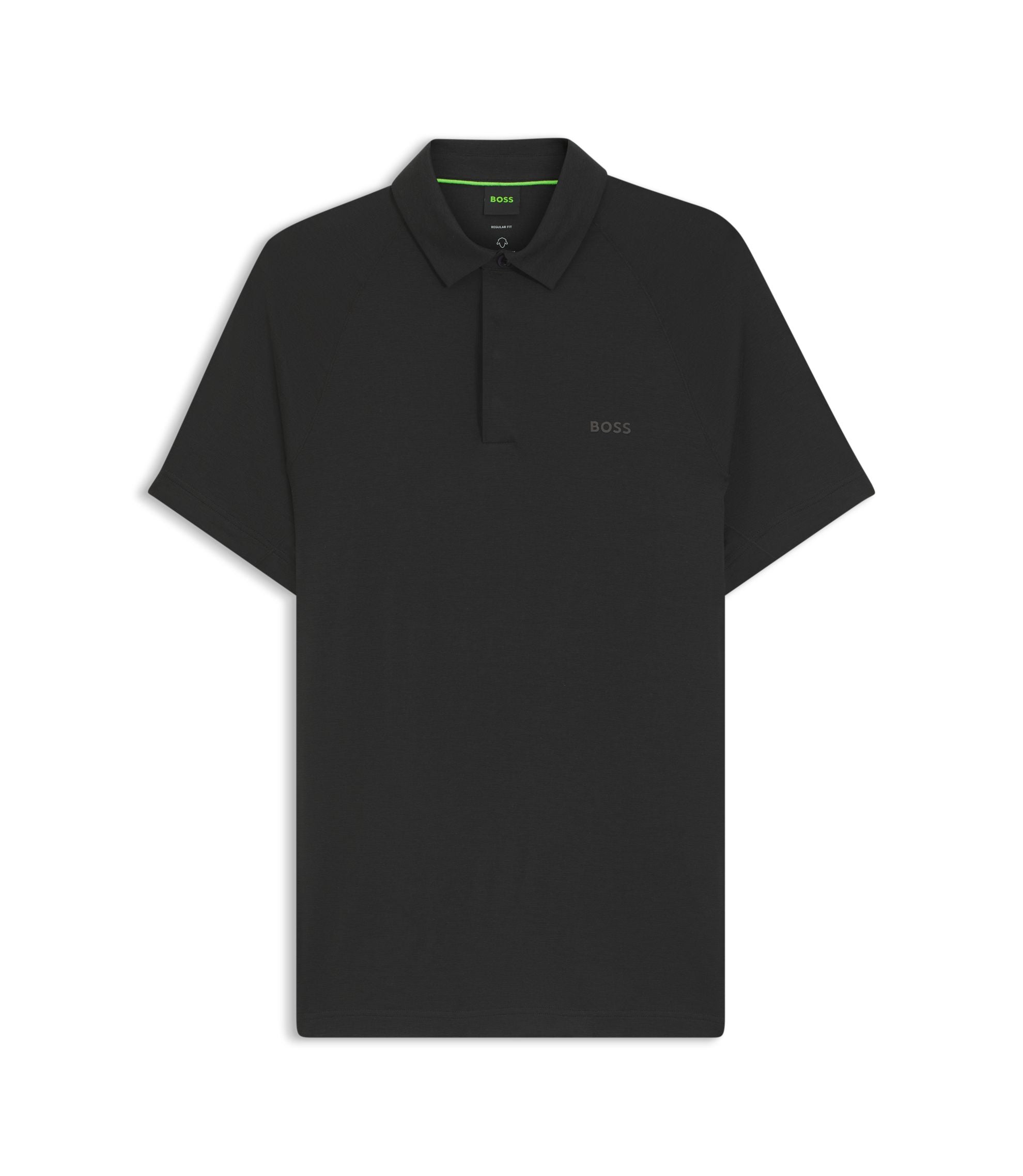 Boss Slim Fit Polo Shirt With Temperature Regulating Performance Black