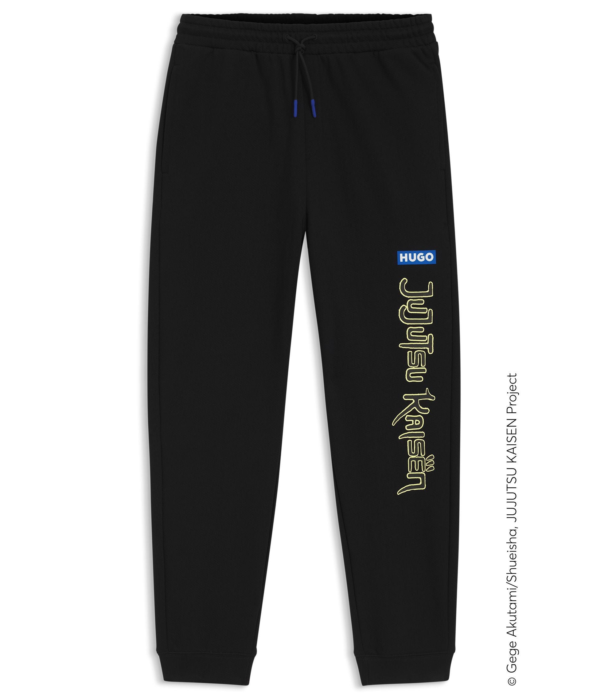 Hugo X Jujutsu Kaisen Tracksuit Bottoms In Cotton Terry Black