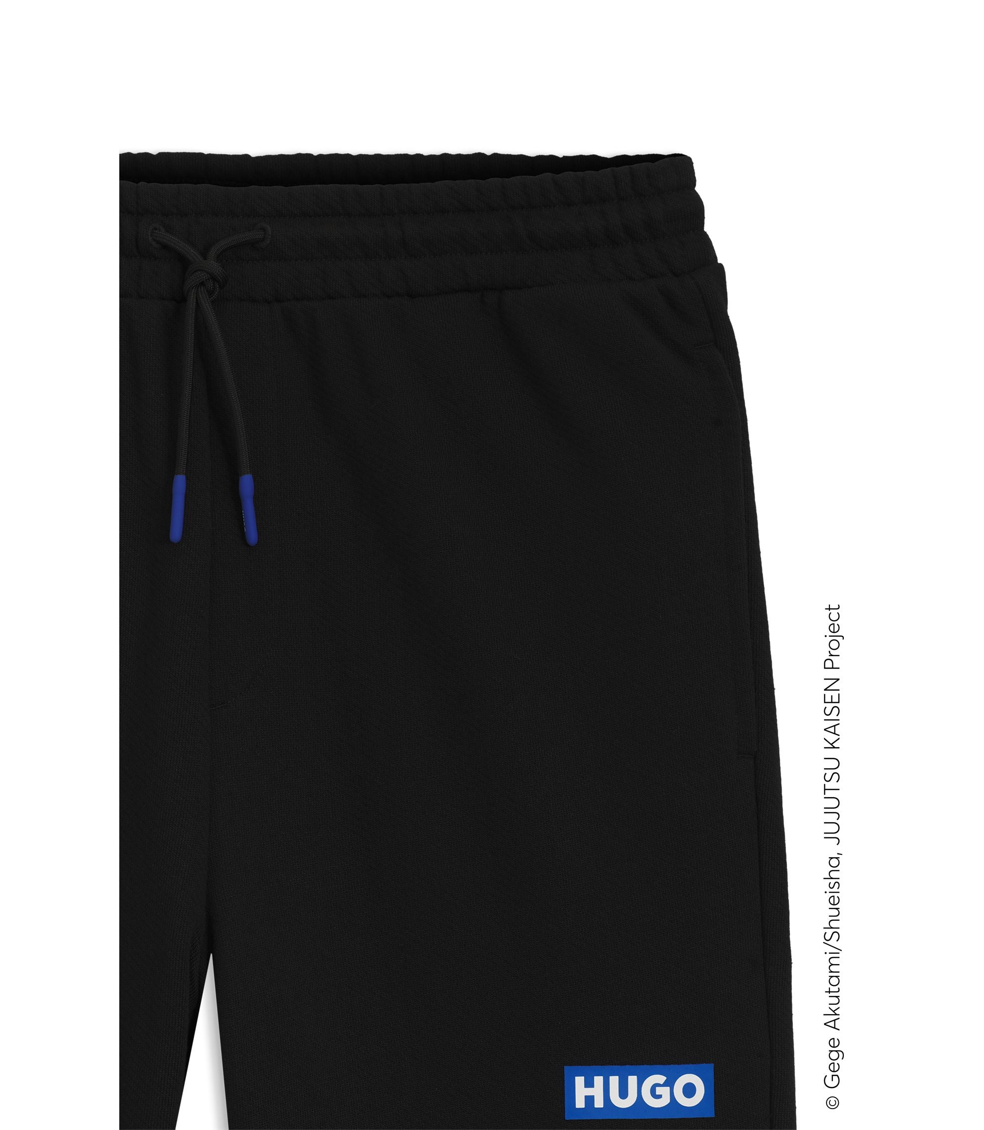 Hugo X Jujutsu Kaisen Tracksuit Bottoms In Cotton Terry Black