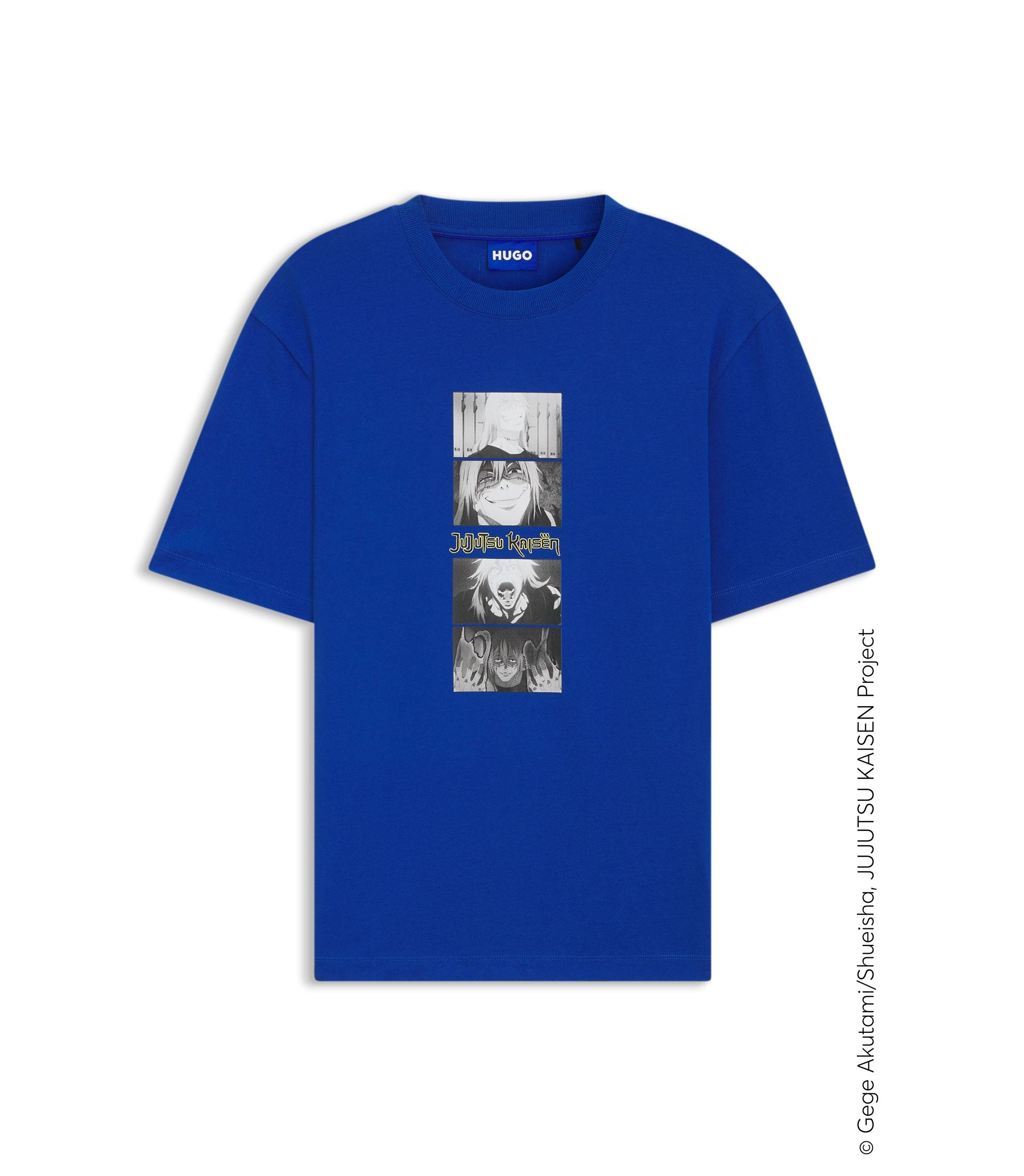 Hugo X Jujutsu Kaisen T Shirt With Character Print Light Blue