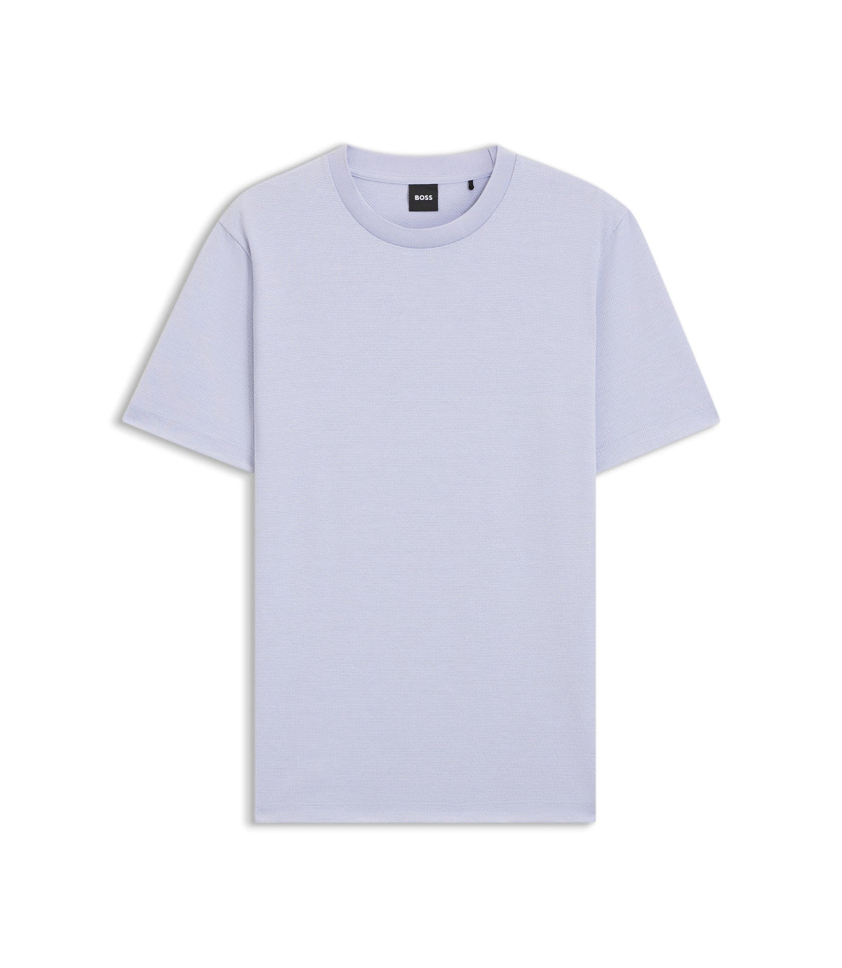 Boss Bubble Structure T Shirt In Cotton Light Purple