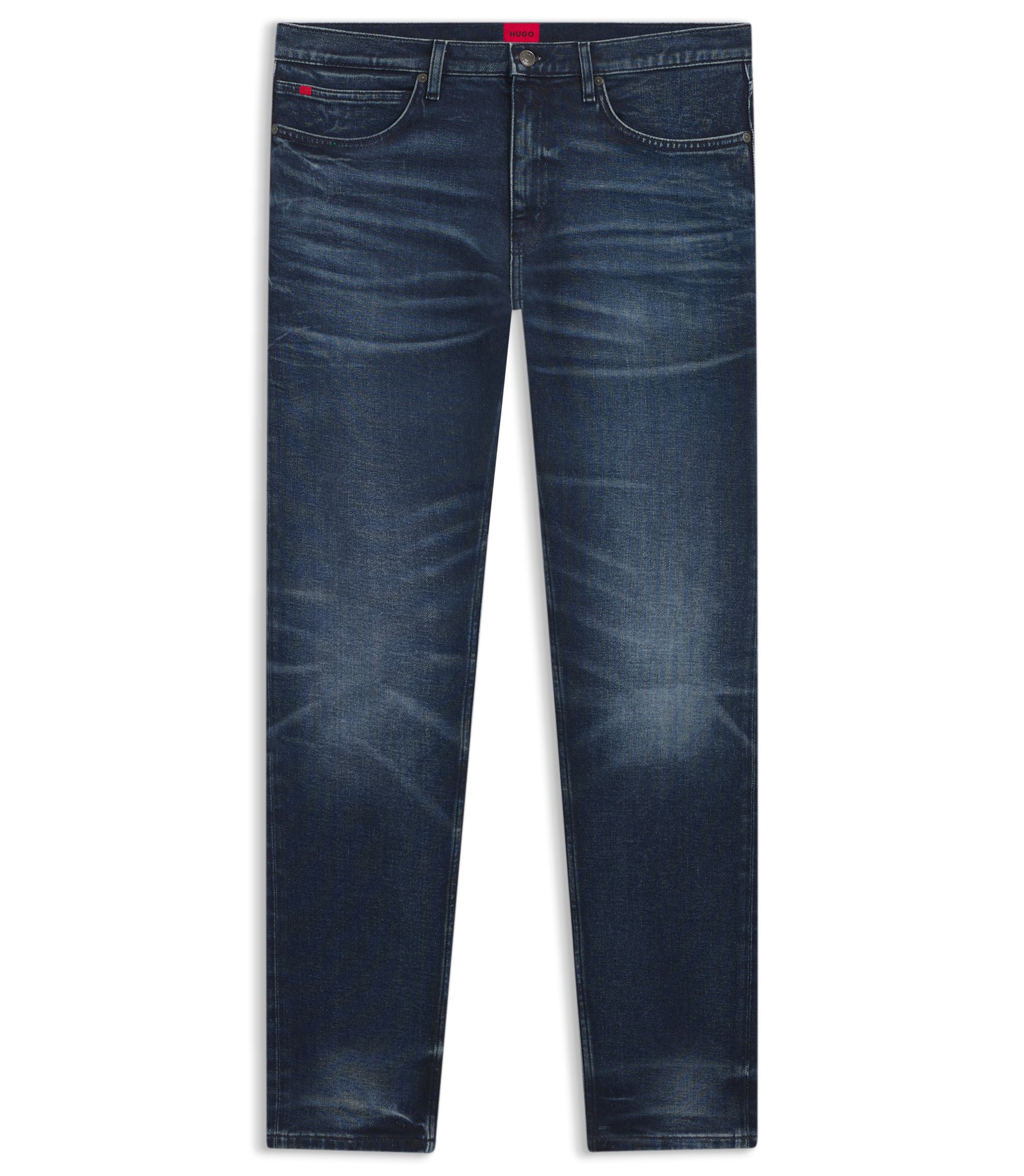 Hugo Blue Extra Slim Fit Jeans In Stretch Denim Dark Blue