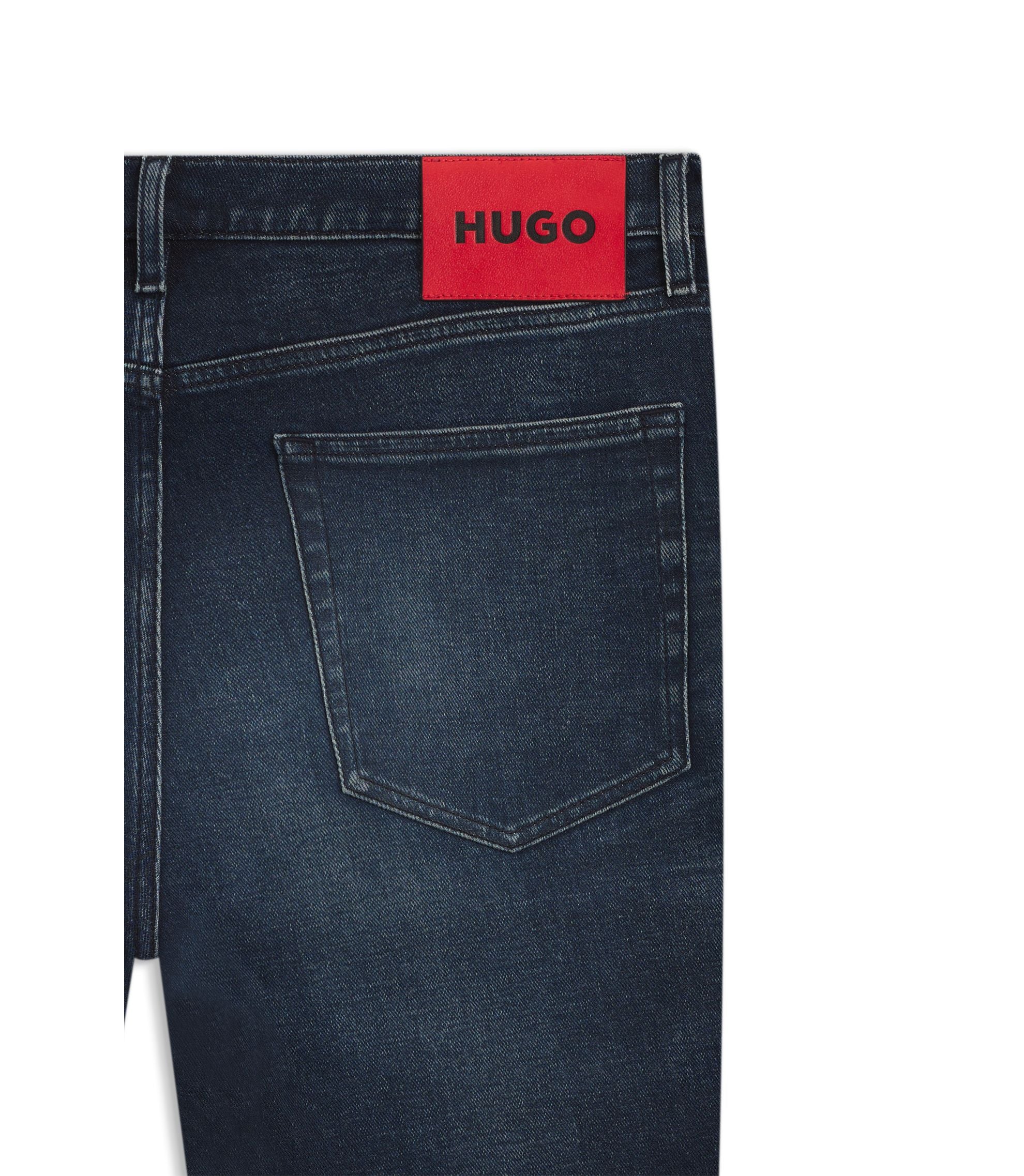 Hugo Blue Extra Slim Fit Jeans In Stretch Denim Dark Blue