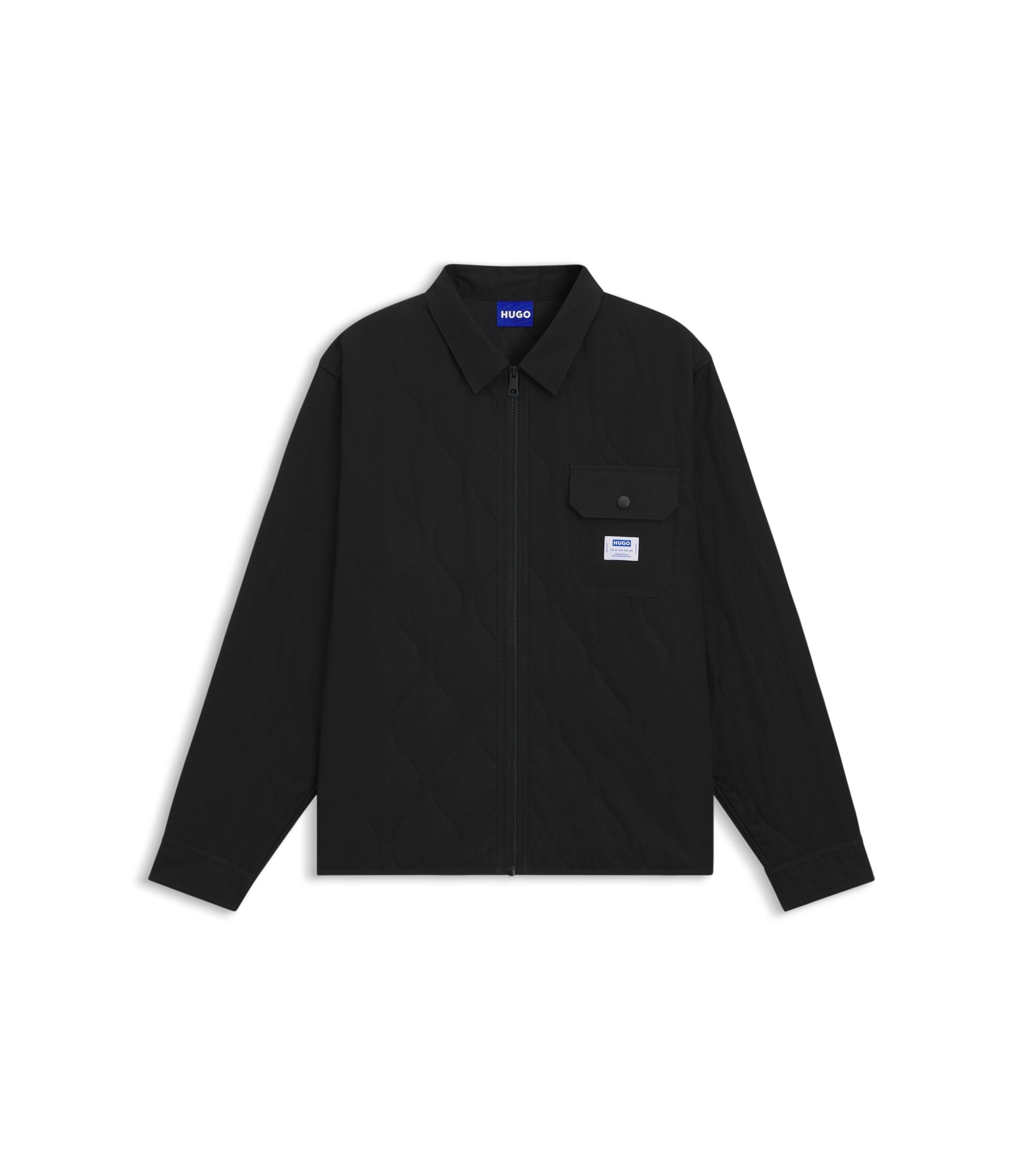 Hugo Relaxed Fit Shirt With Padding Black