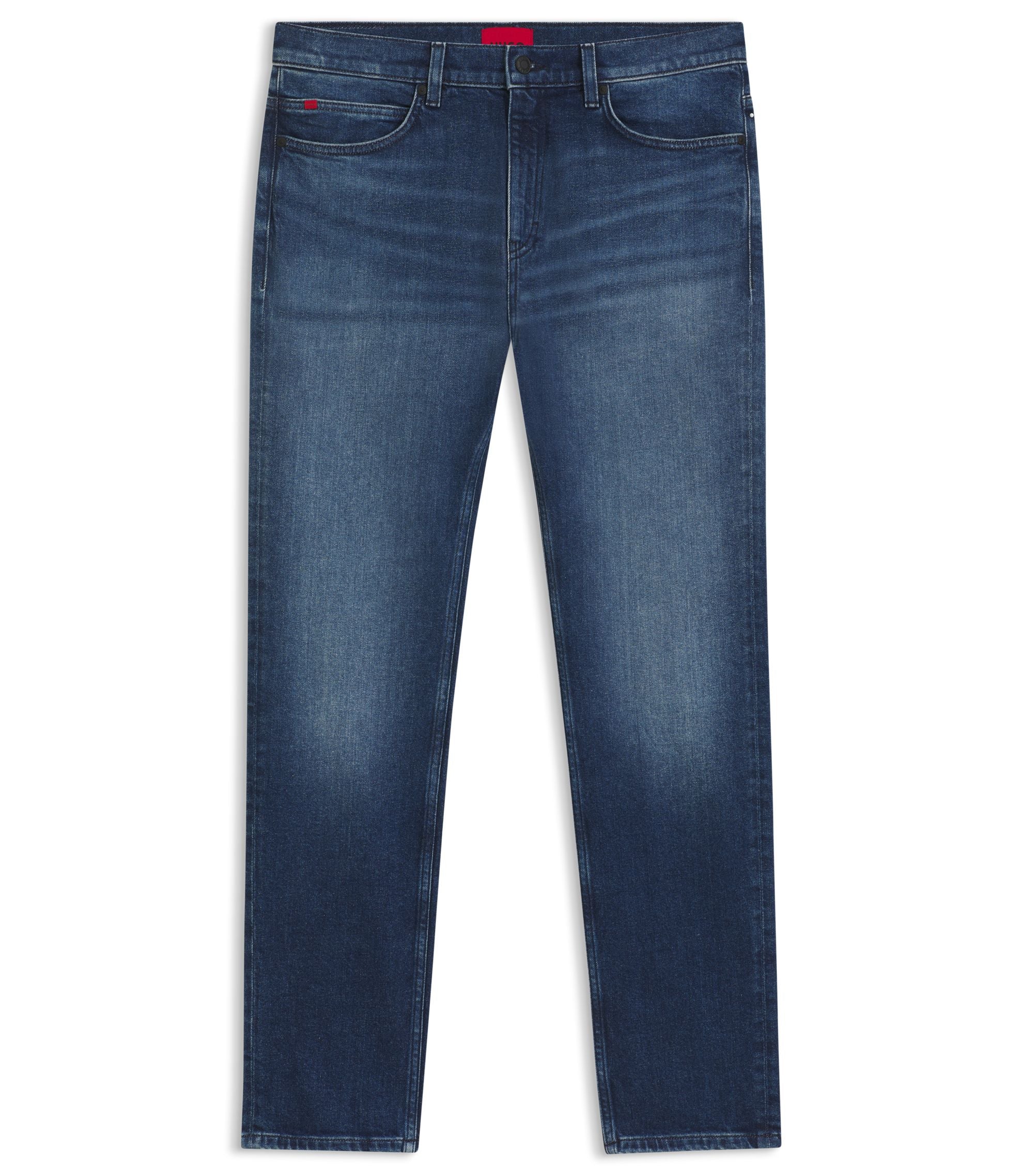 Hugo Blue Slim Fit Jeans In Comfort Stretch Denim Blue