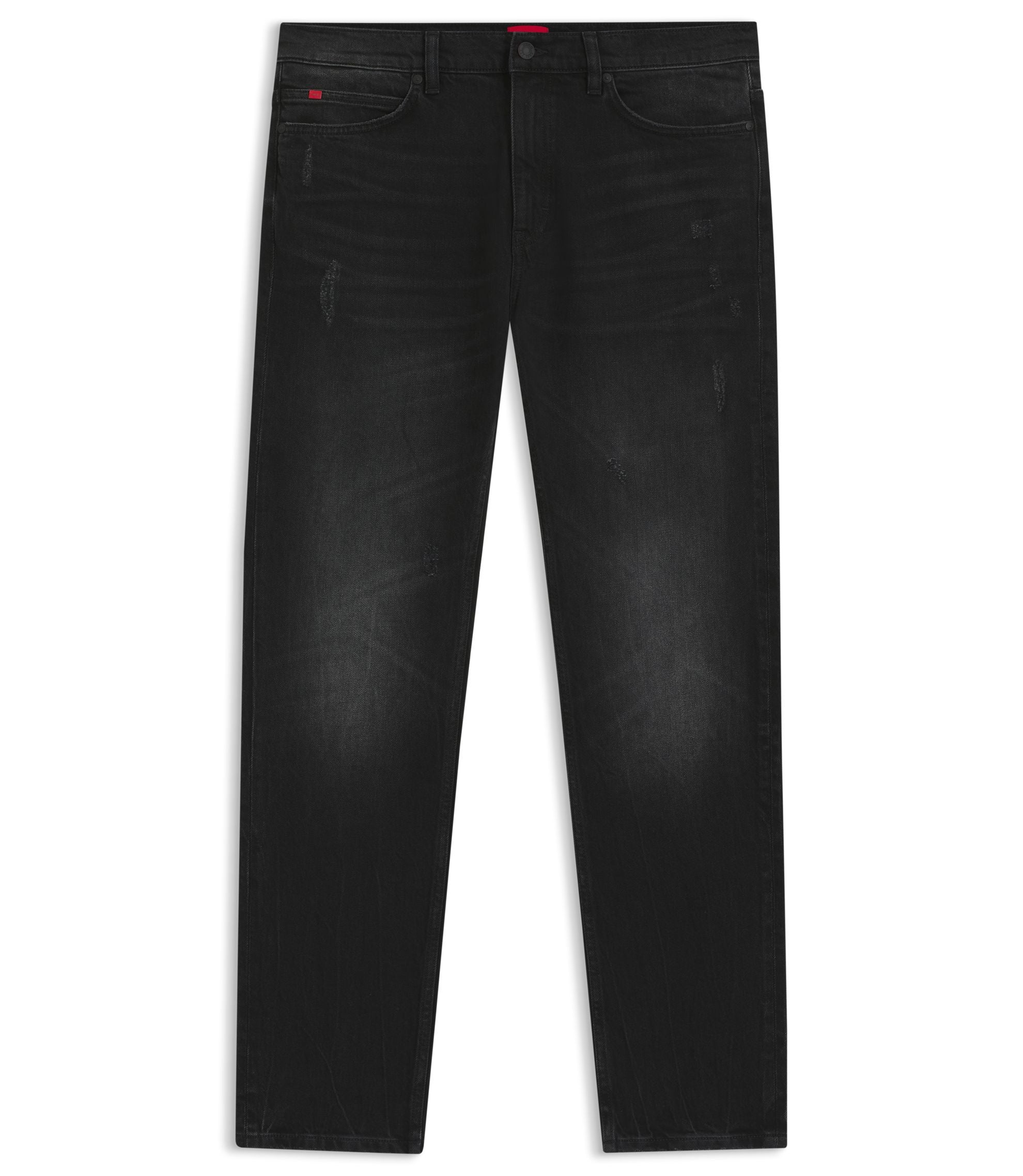 Hugo Slim Fit Jeans In Dark Gray Comfort Stretch Denim Dark Grey