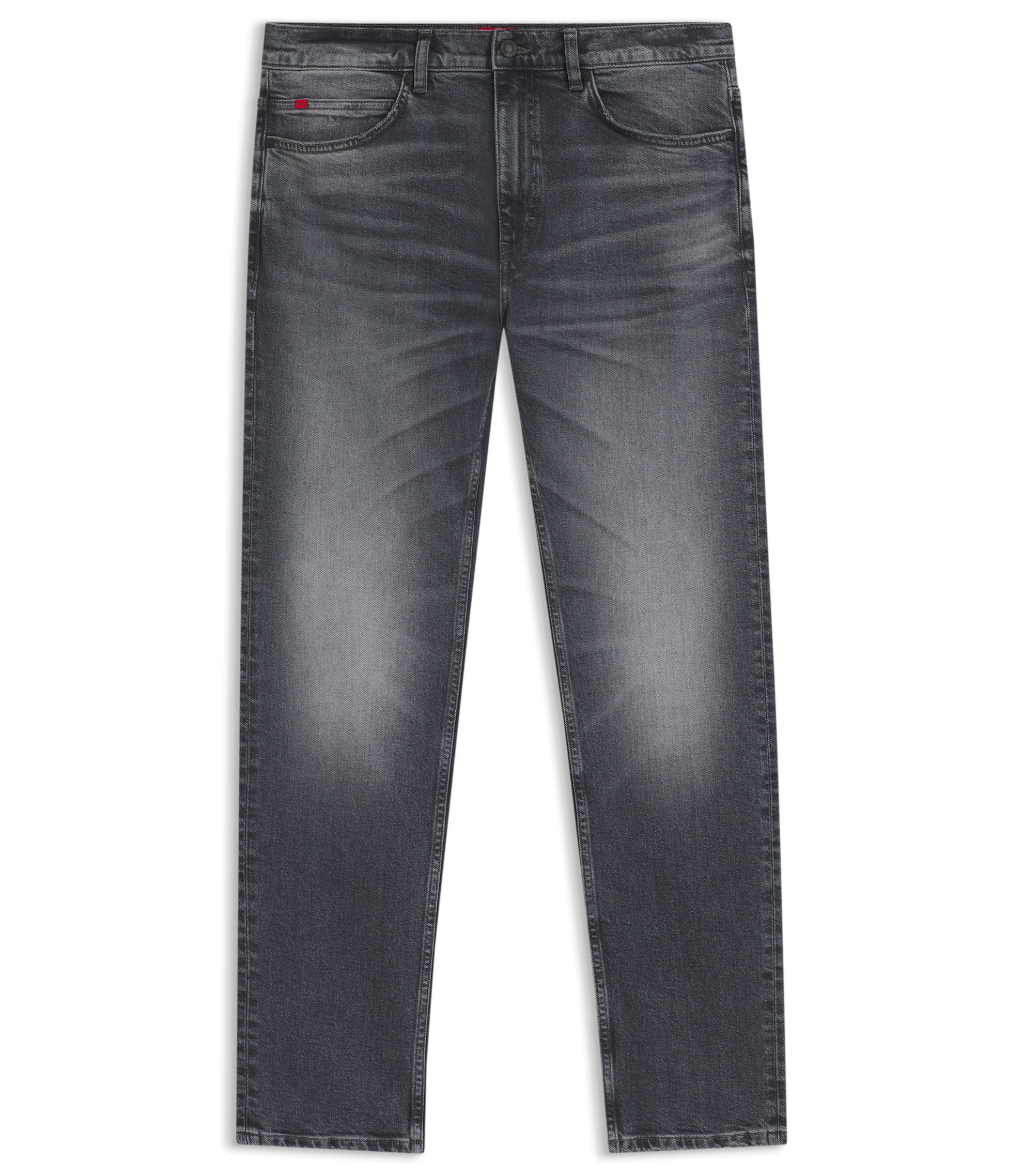 Hugo Slim Fit Jeans In Gray Comfort Stretch Denim Grey