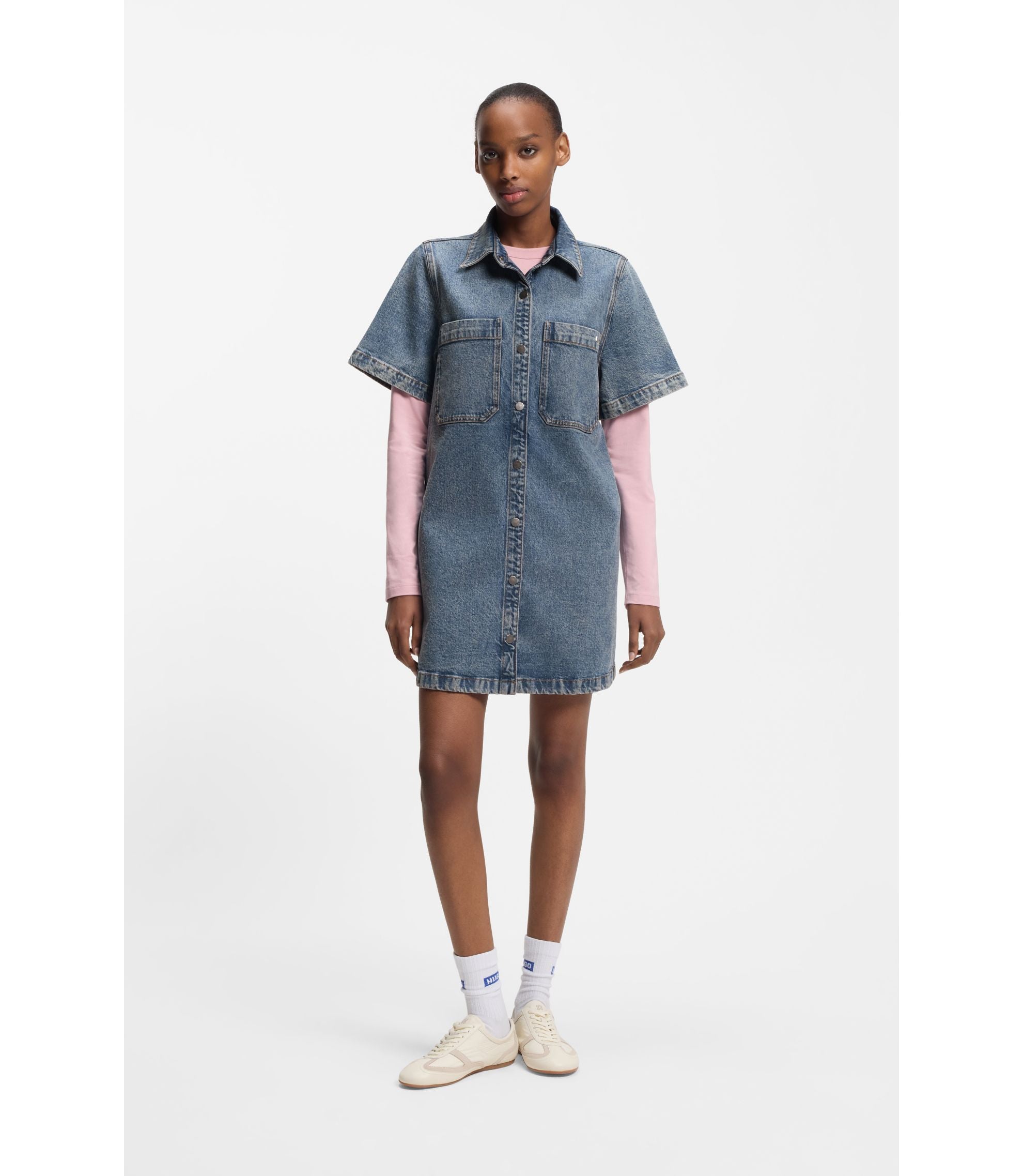 Hugo A Line Dress In Comfort Stretch India