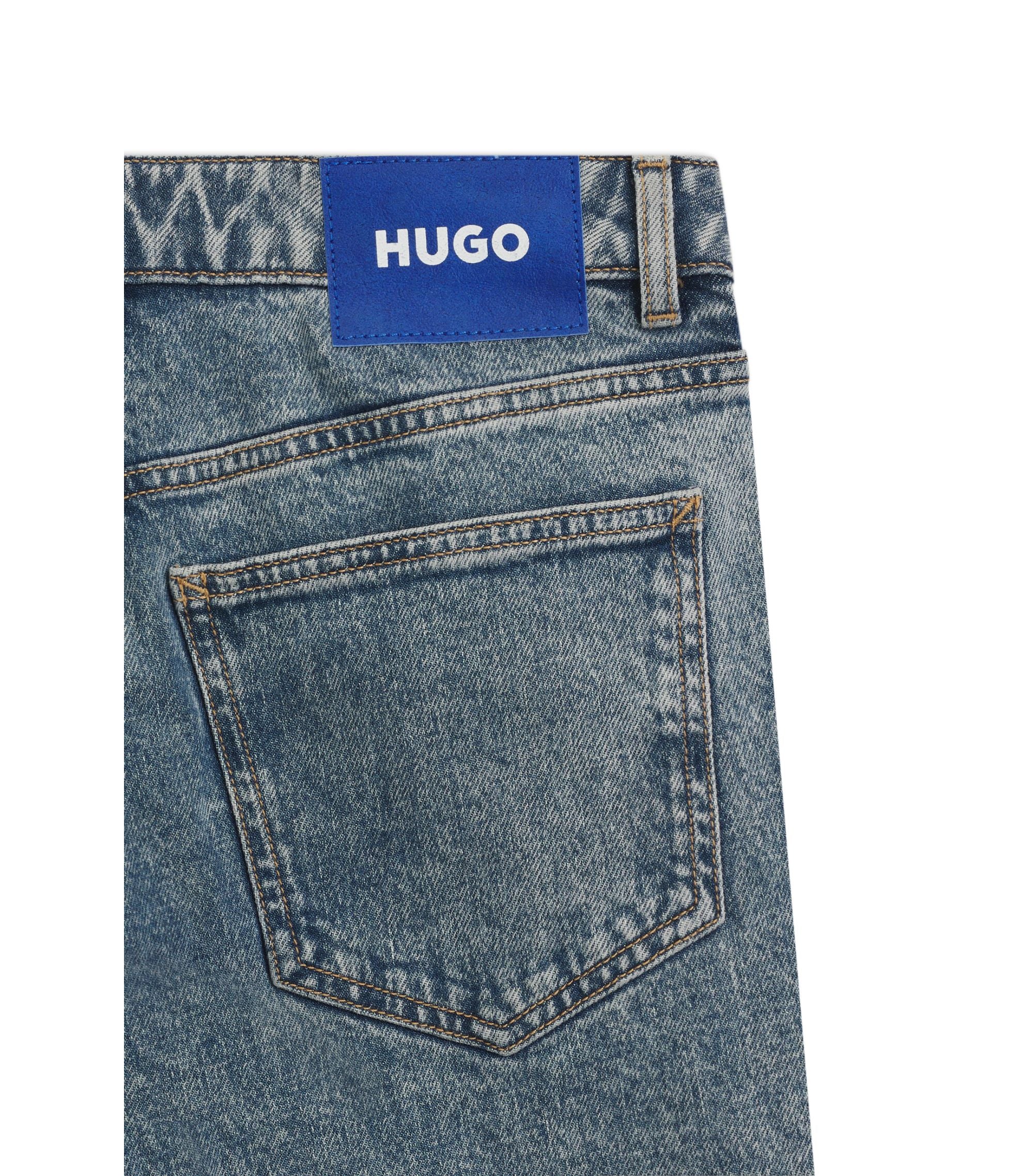 Hugo Blue Boot Cut Jeans In Stretch Denim Blue Women's