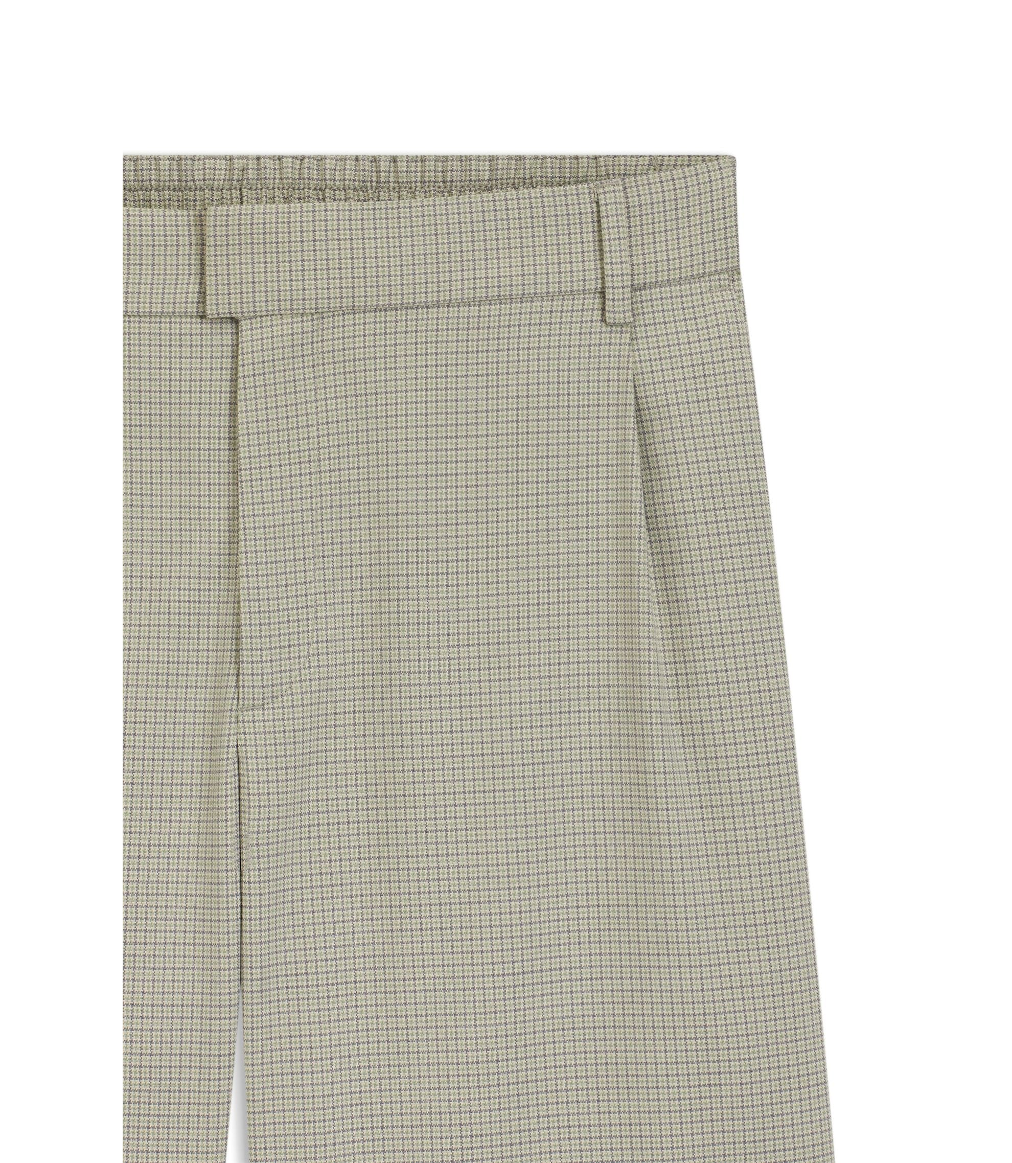 Hugo Relaxed Fit Shorts With Houndstooth Pattern Light Green