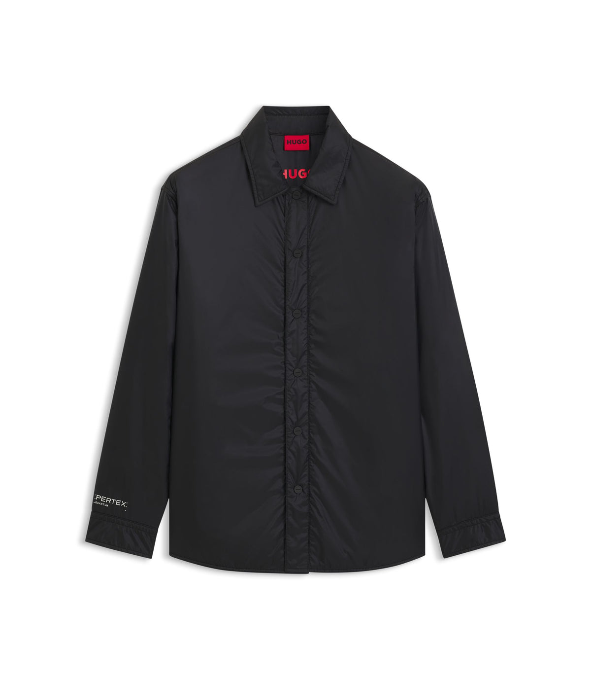 Hugo Oversized Fit Overshirt In Ripstop Fabric Black