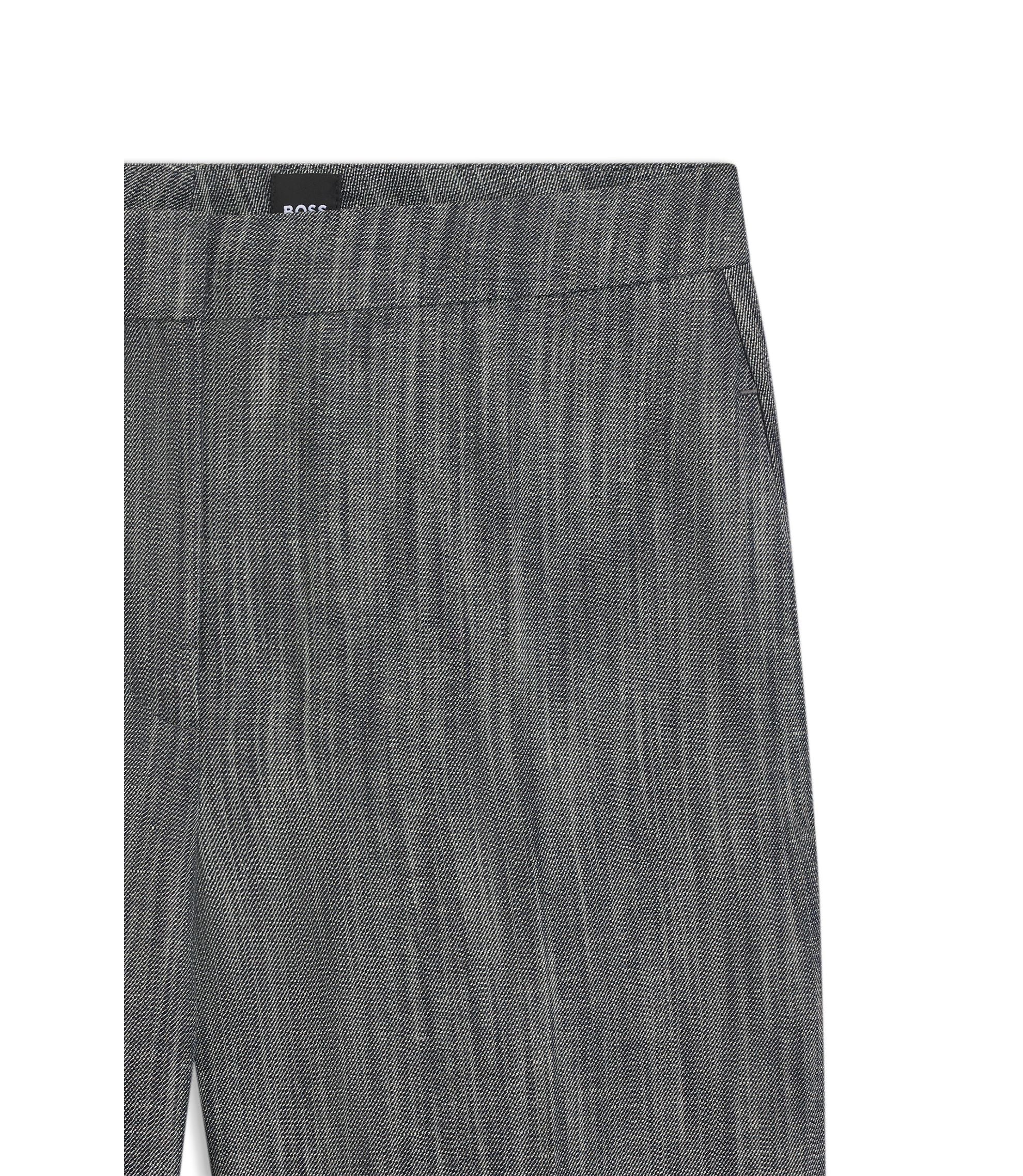 Boss Regular Fit Trousers In Melange Denim Patterned Women's