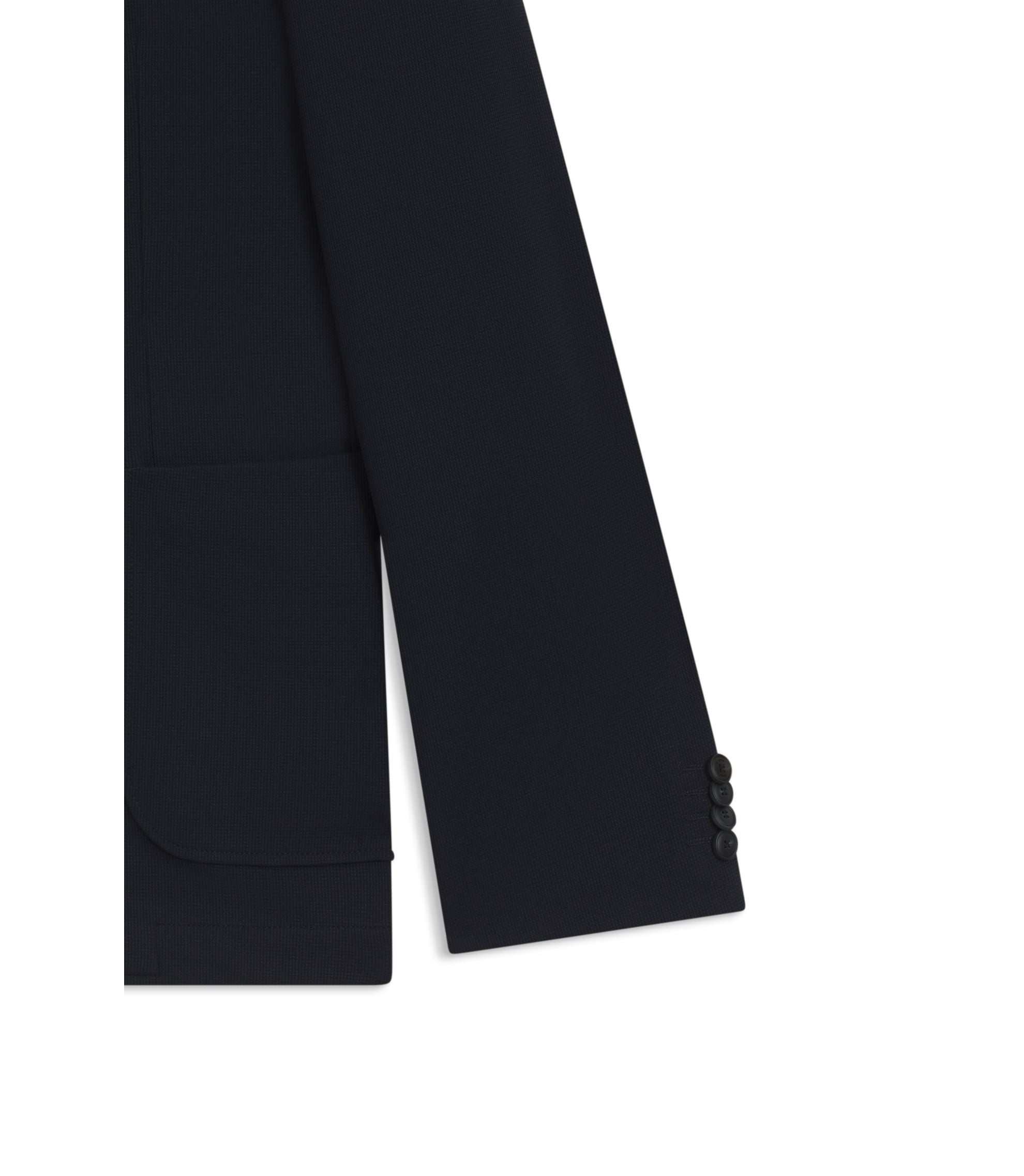 Boss Two Piece Slim Fit Suit In Performance Stretch Fabric Dark Blue