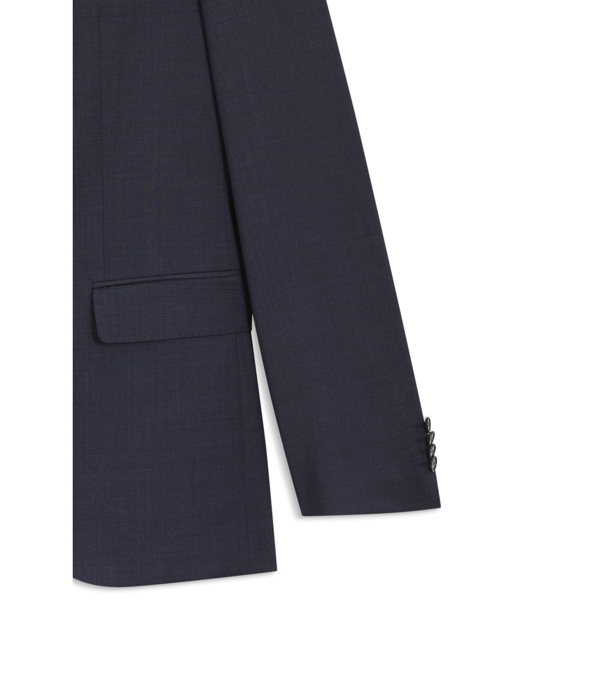 Boss Two Piece Regular Fit Suit In Virgin Wool And Silk Light Blue