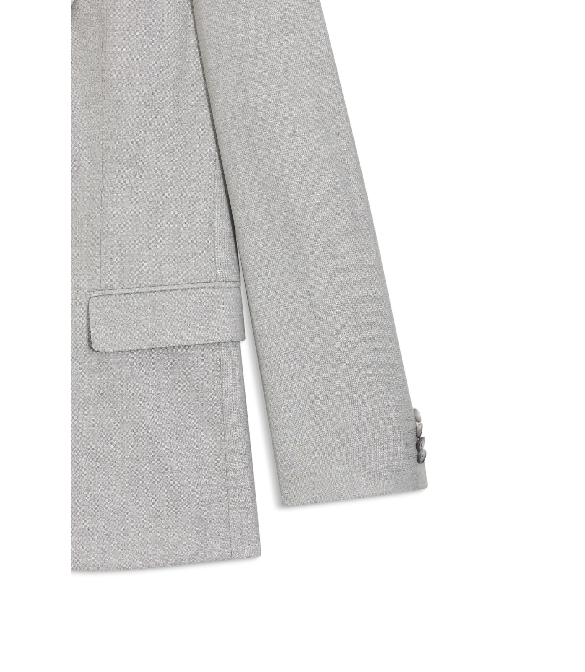 Boss Two Piece Slim Fit Suit In A Wool Blend Silver