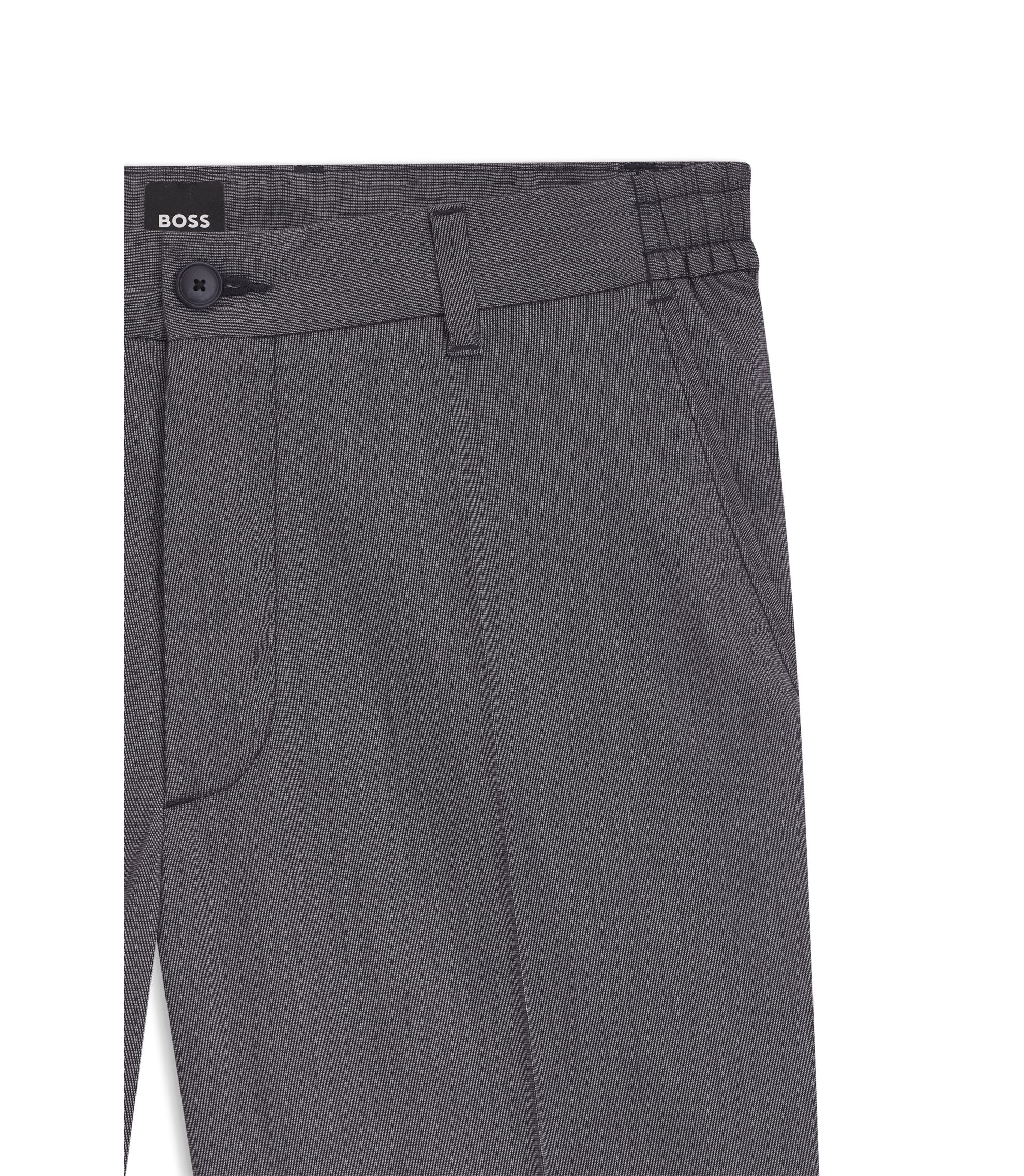 Boss Stretch Cotton Shorts In A Modern Fit Dark Blue
