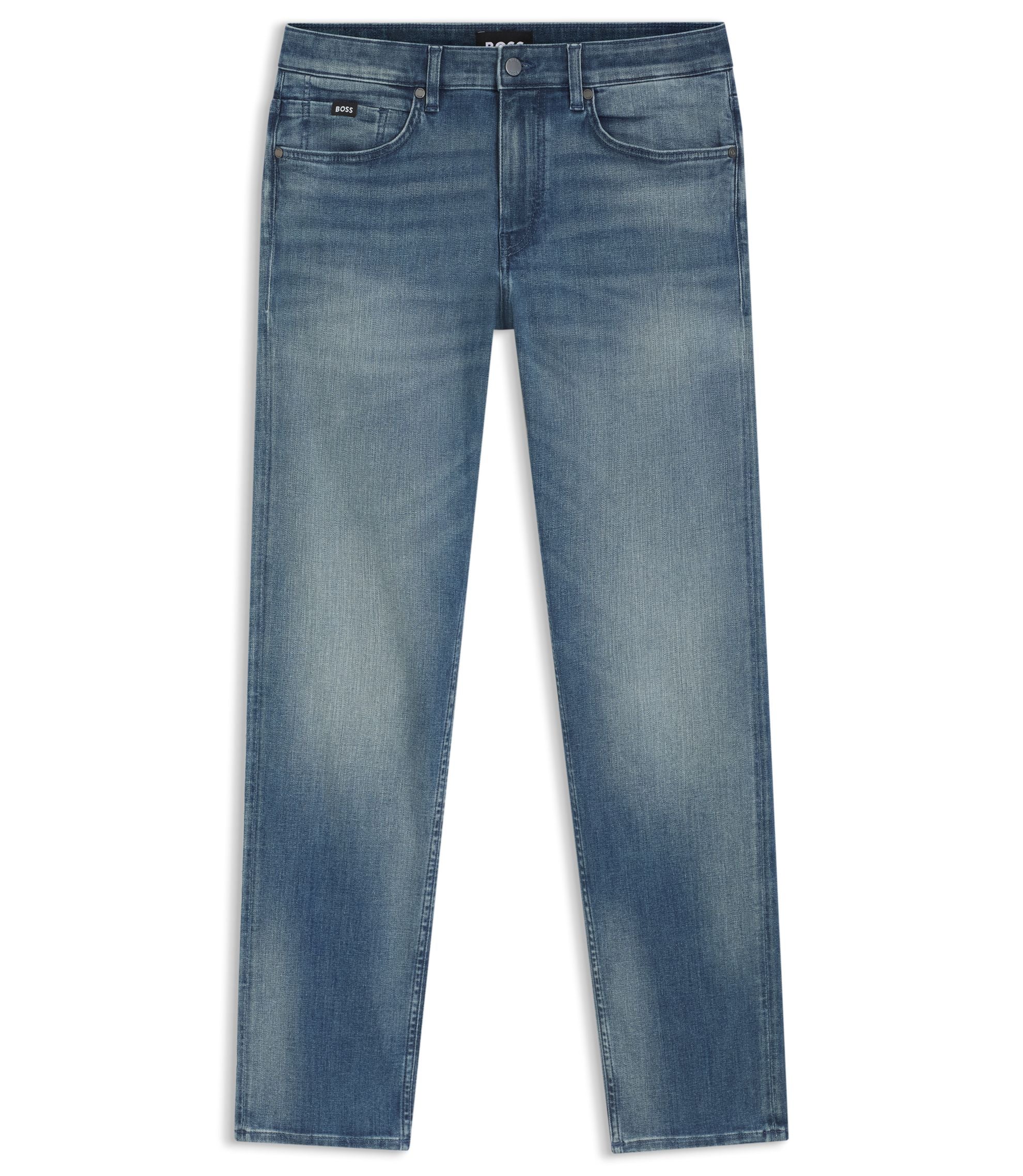 Boss Delaware Slim Fit Jeans In Blue Lightweight Denim Blue