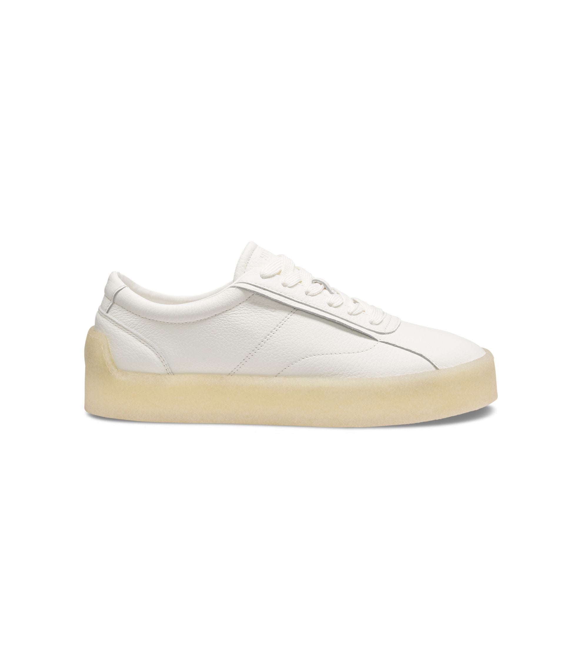 Hugo Leather Derby Shoes With Crepe Rubber Sole White White