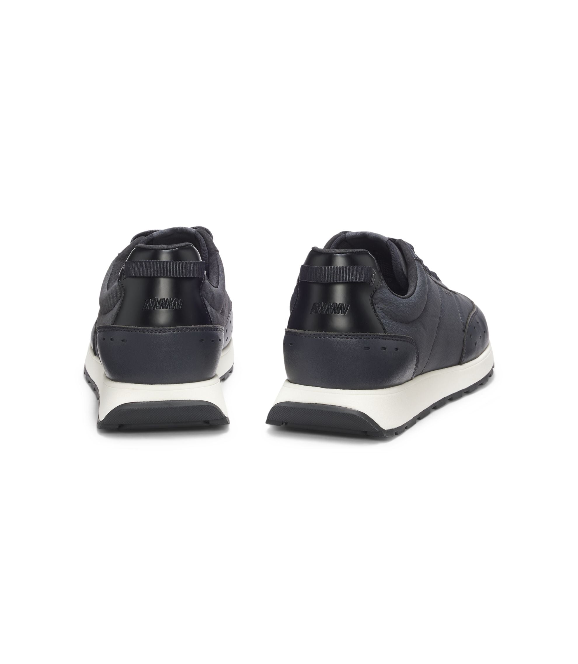 Hugo Running Inspired Trainers With Zigzag Detailing Dark Blue Dark Blue