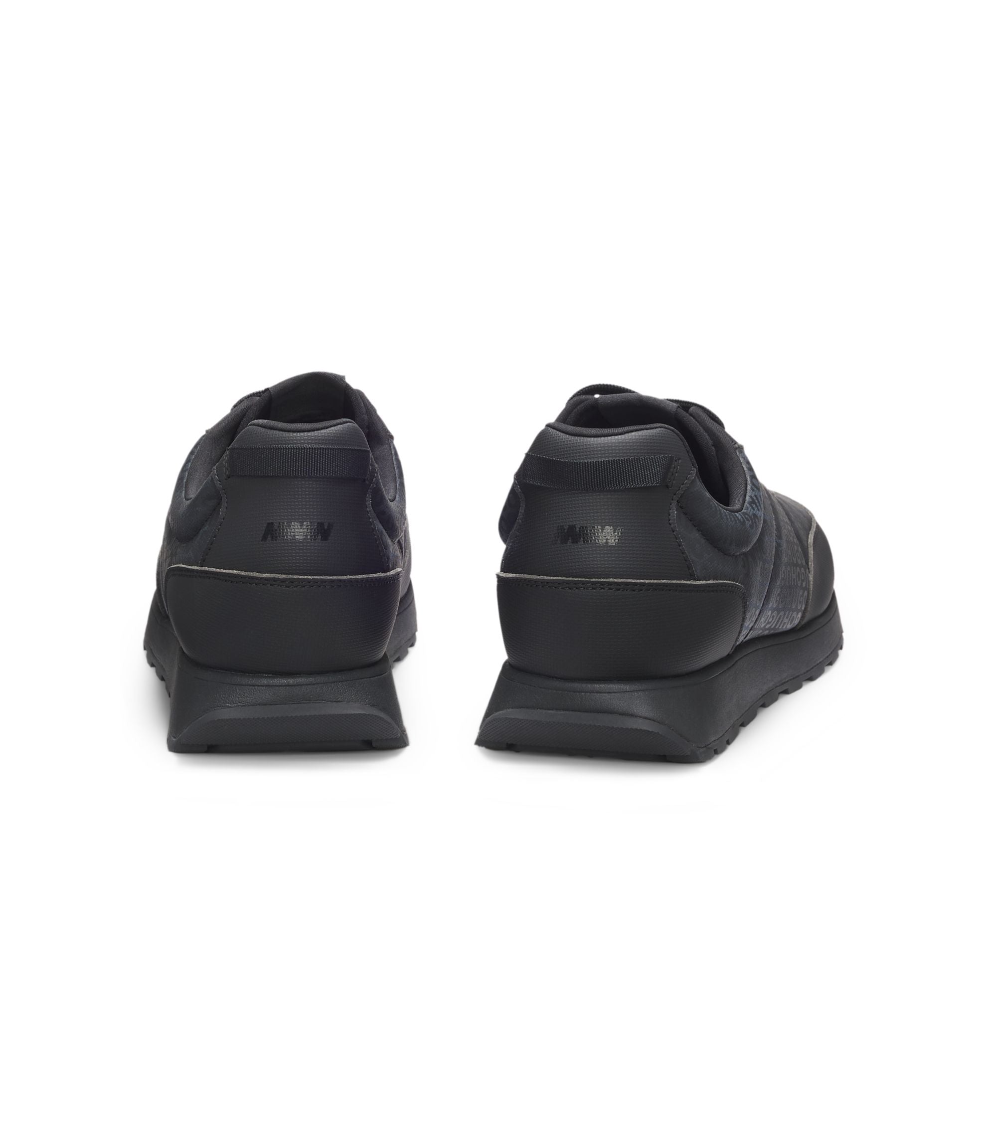 Hugo Low Top Trainers With Monogrammed Uppers Black Black