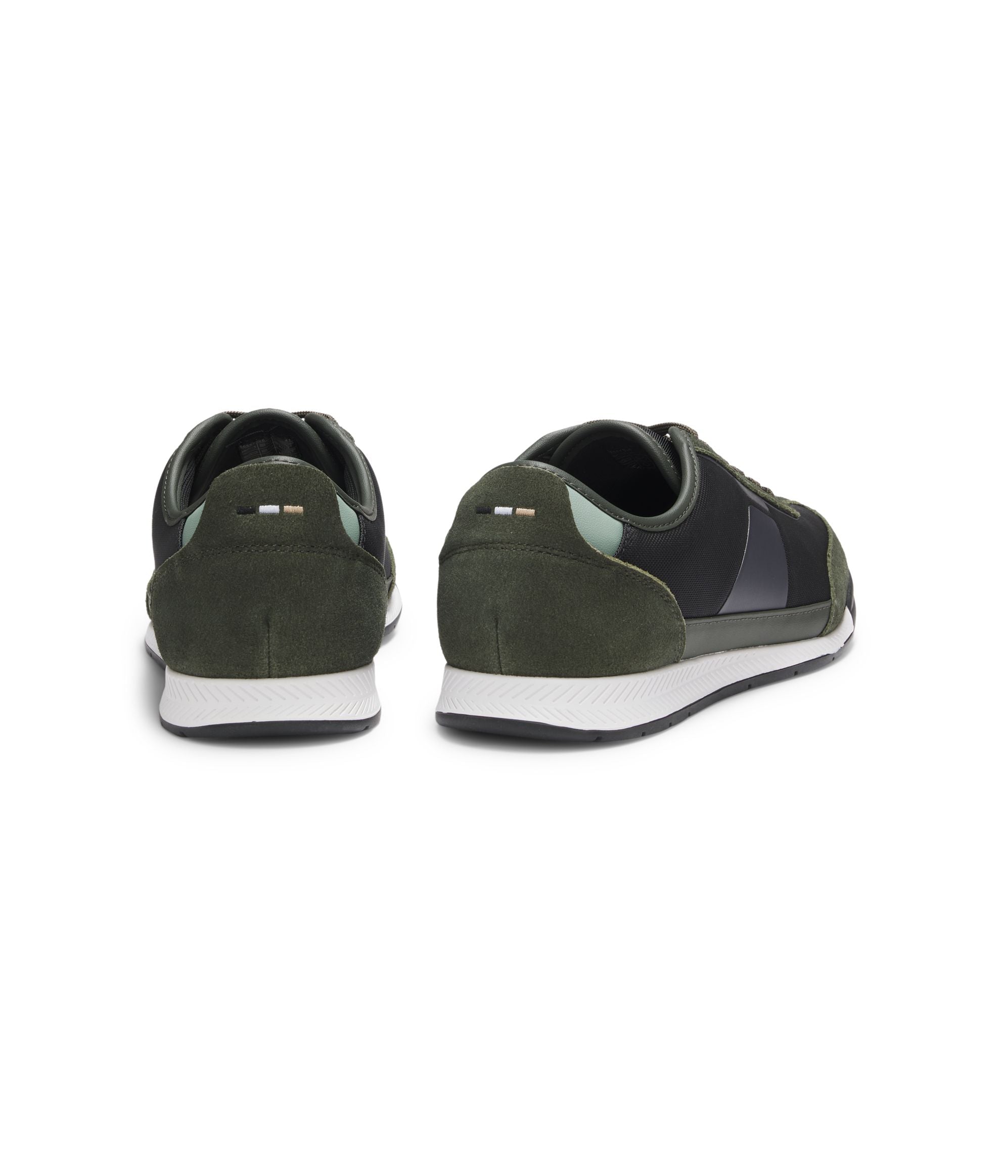 Boss Low Top Trainers With Structured Trims Light Green Light Green