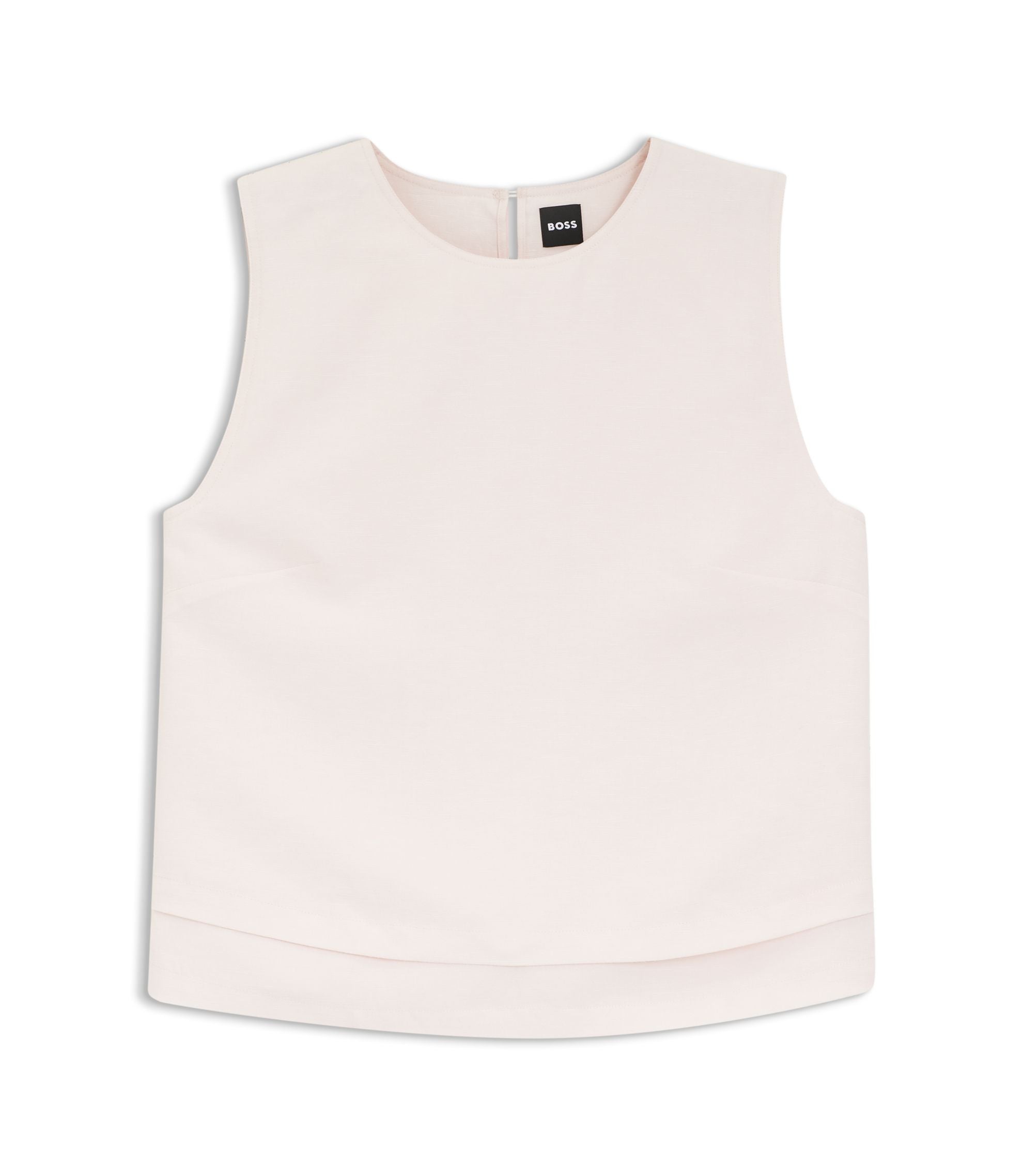 Boss Layered Top With Open Back Light Pink Women's