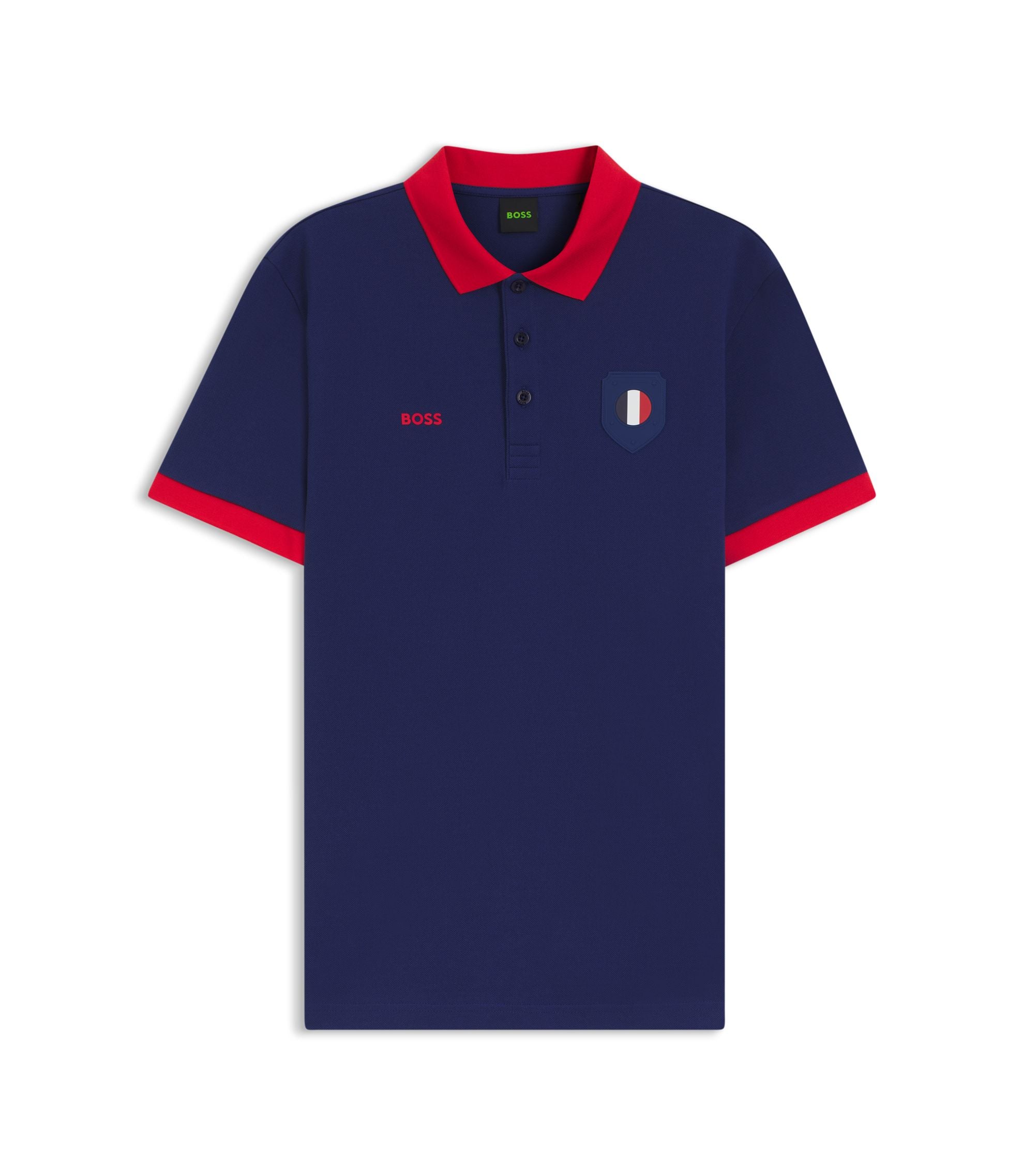 Boss Paddy Polo Shirt With Country Flag France