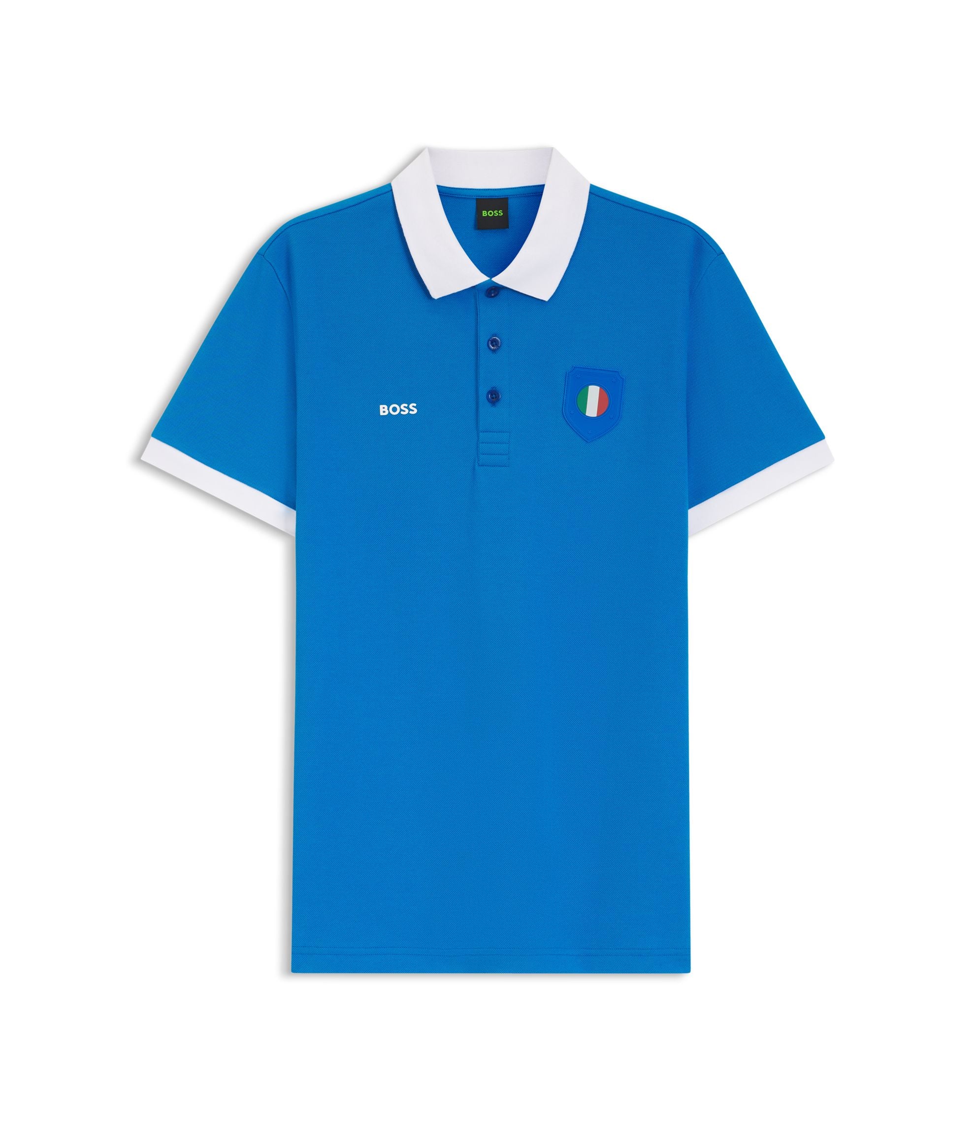 Boss Paddy Polo Shirt With Country Flag Italy