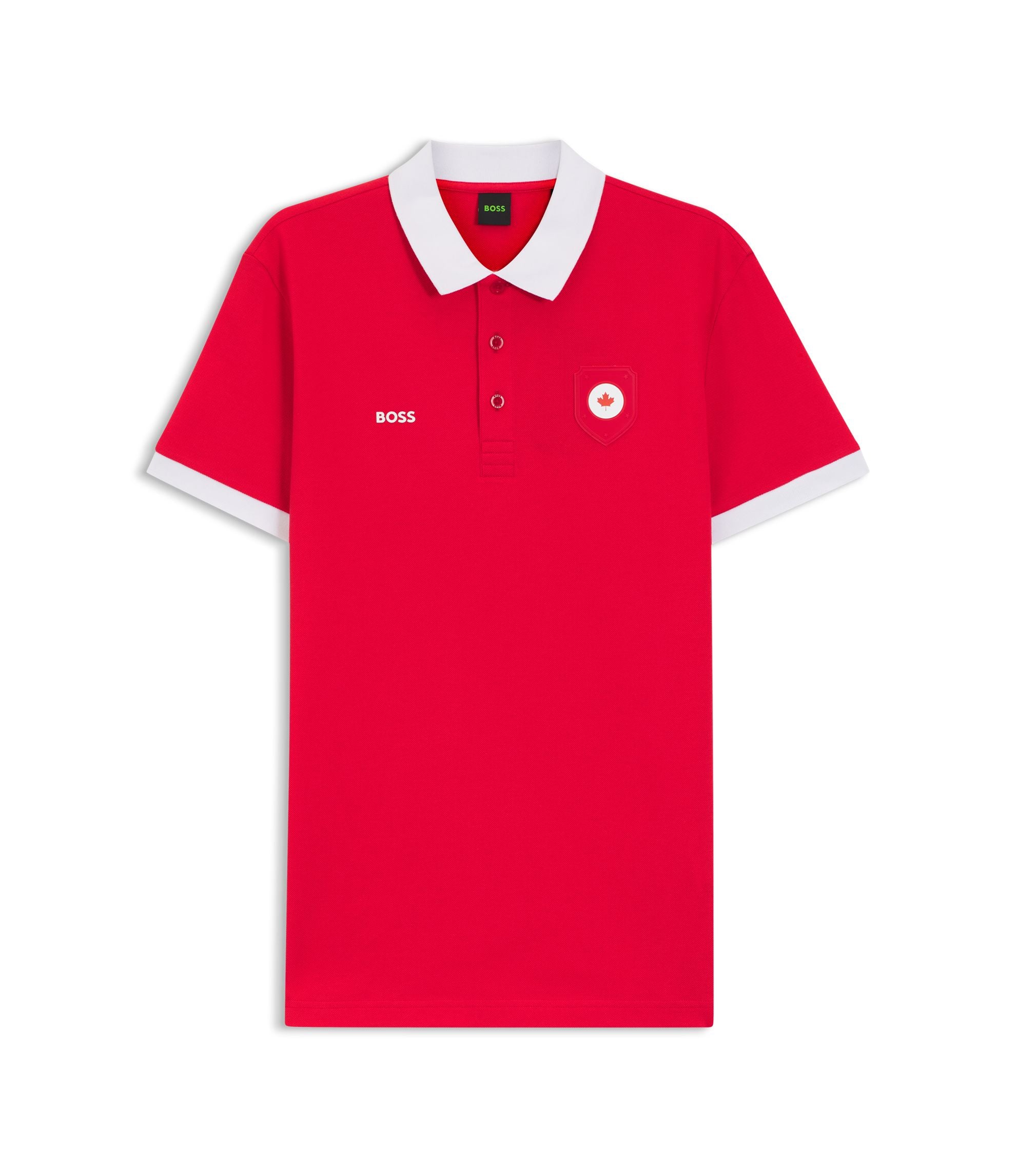 Boss Paddy Polo Shirt With Country Flag Canada
