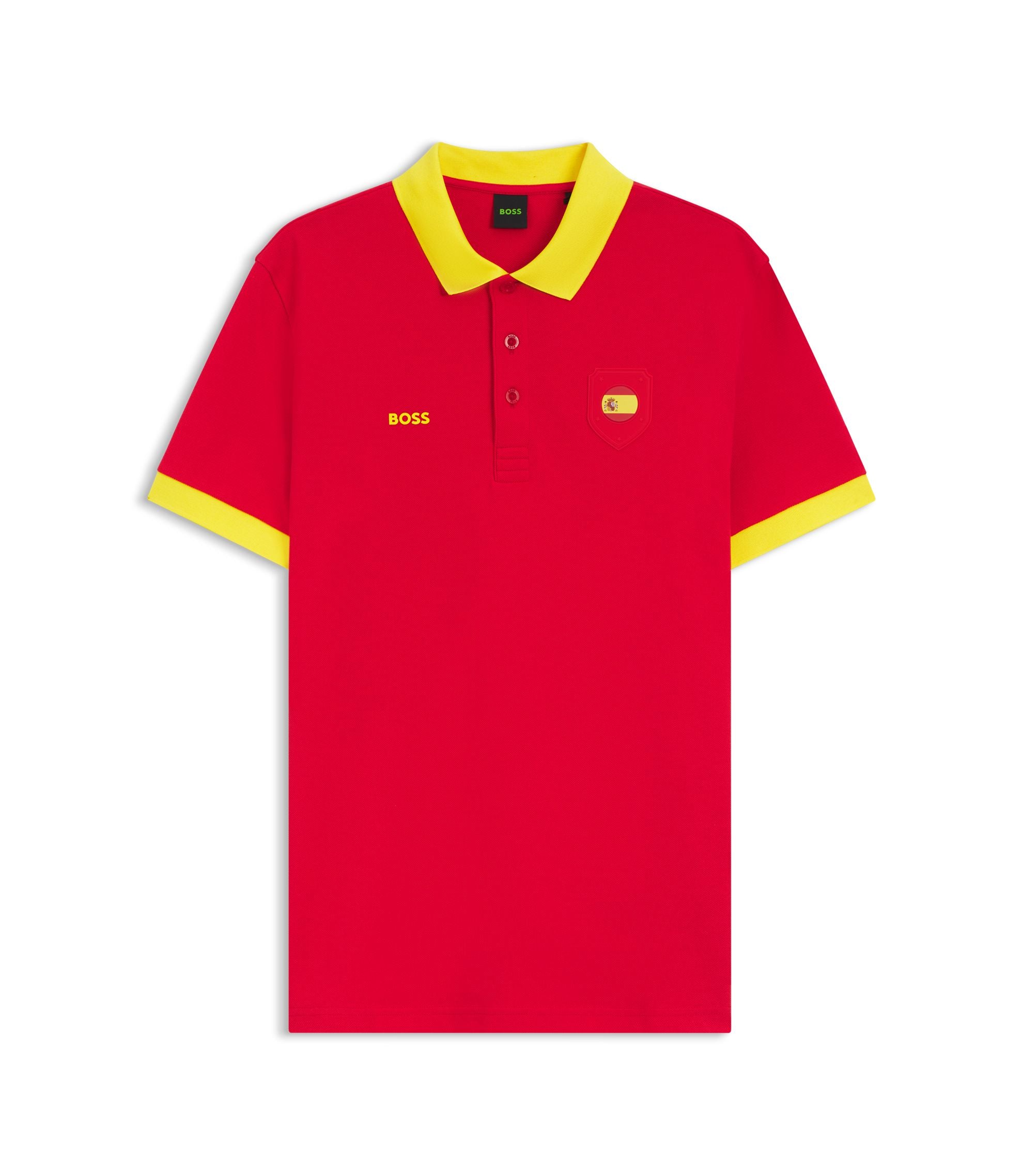 Boss Paddy Polo Shirt With Country Flag Spain