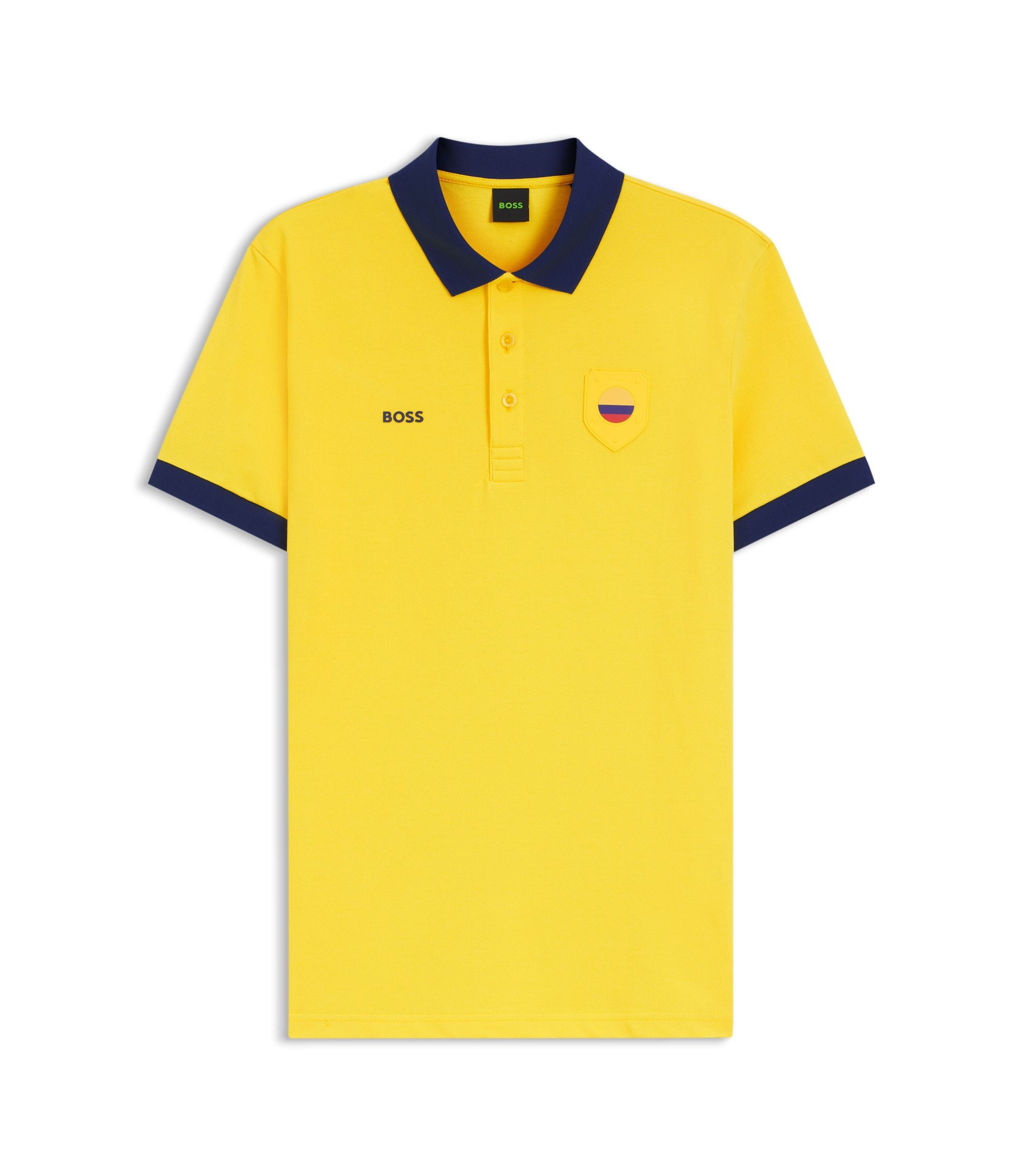 Boss Paddy Polo Shirt With Country Flag Colombia