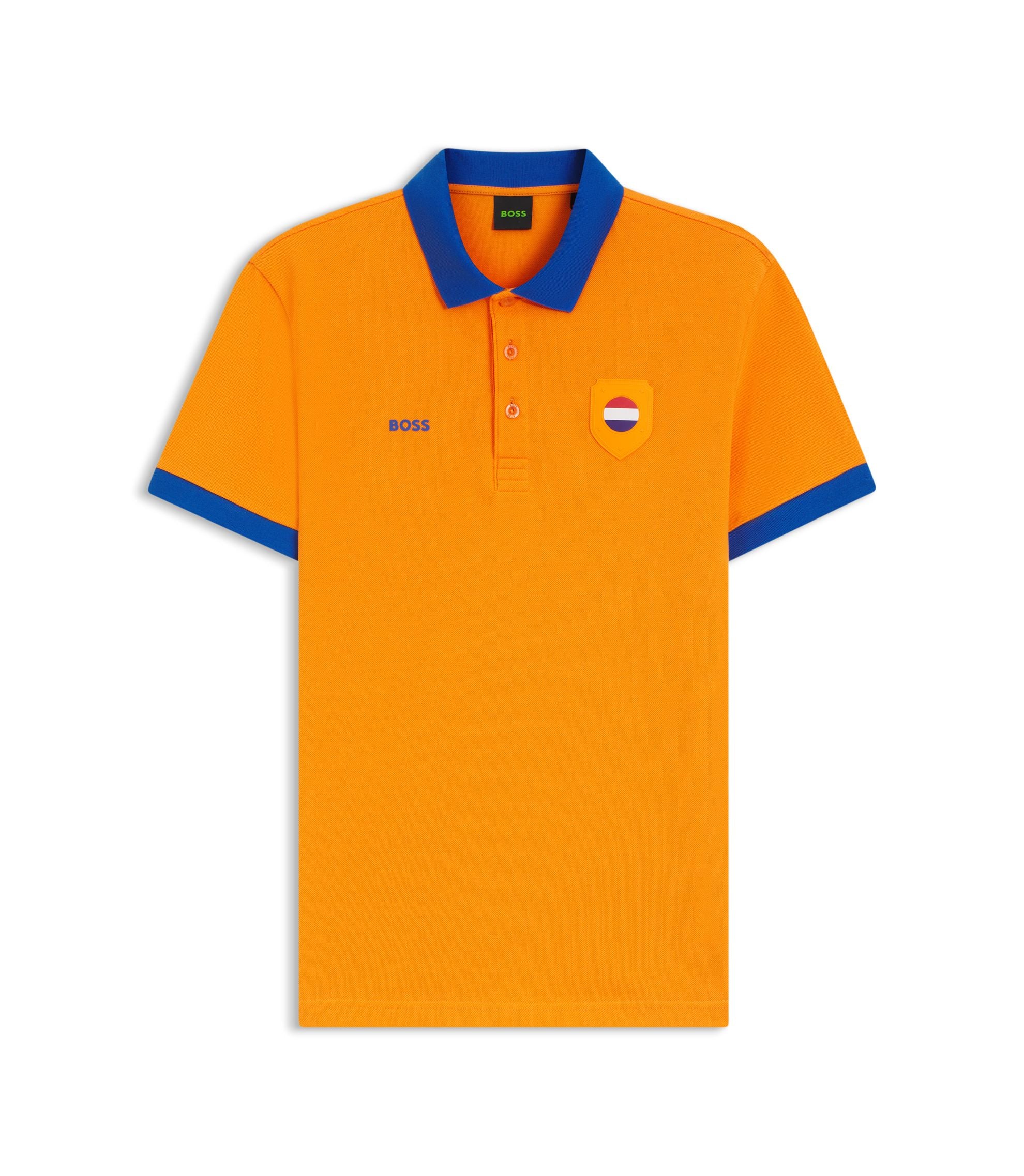 Boss Paddy Polo Shirt With Country Flag Netherlands